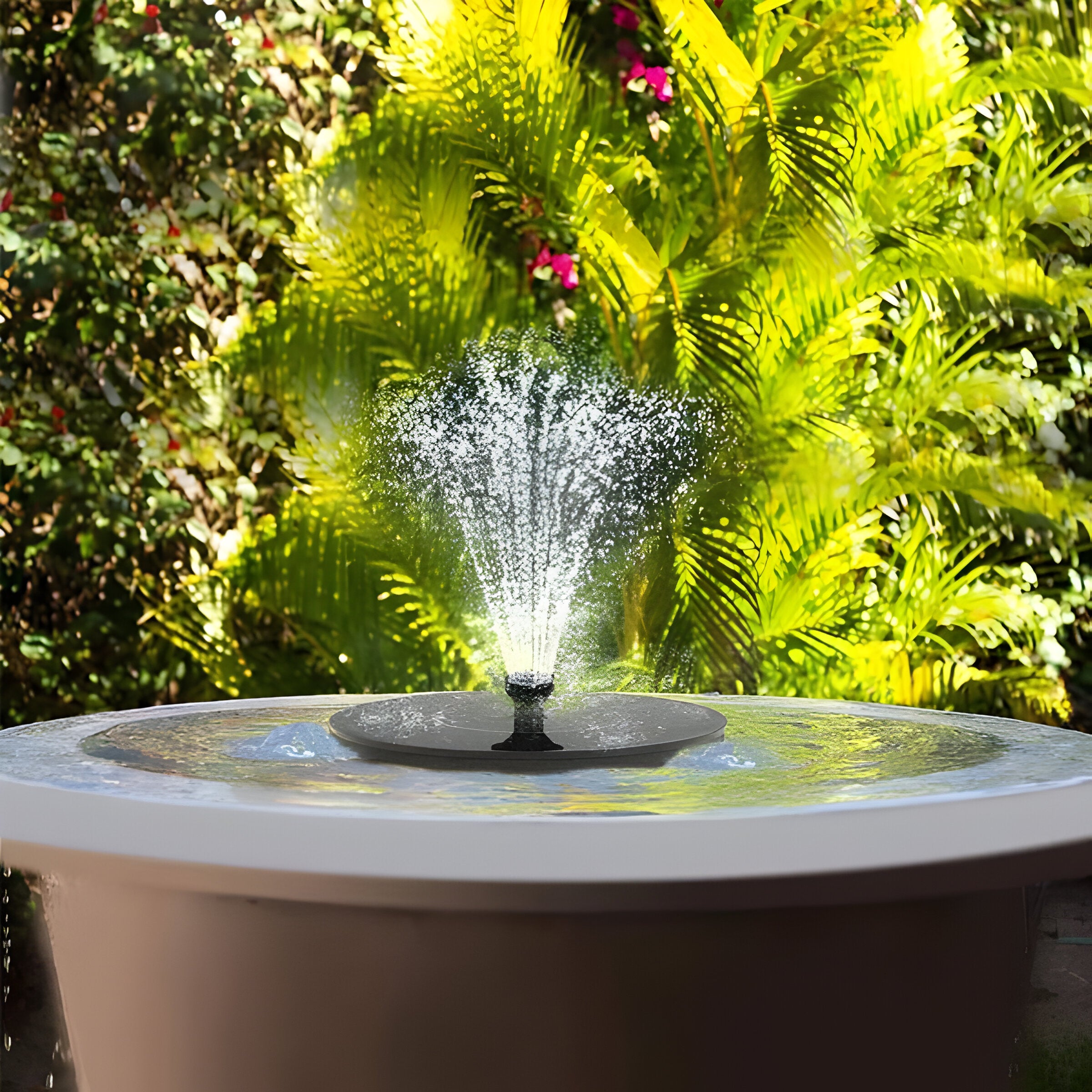 AquaBliss Rise - Solar-Wasserbrunnen für Draußen