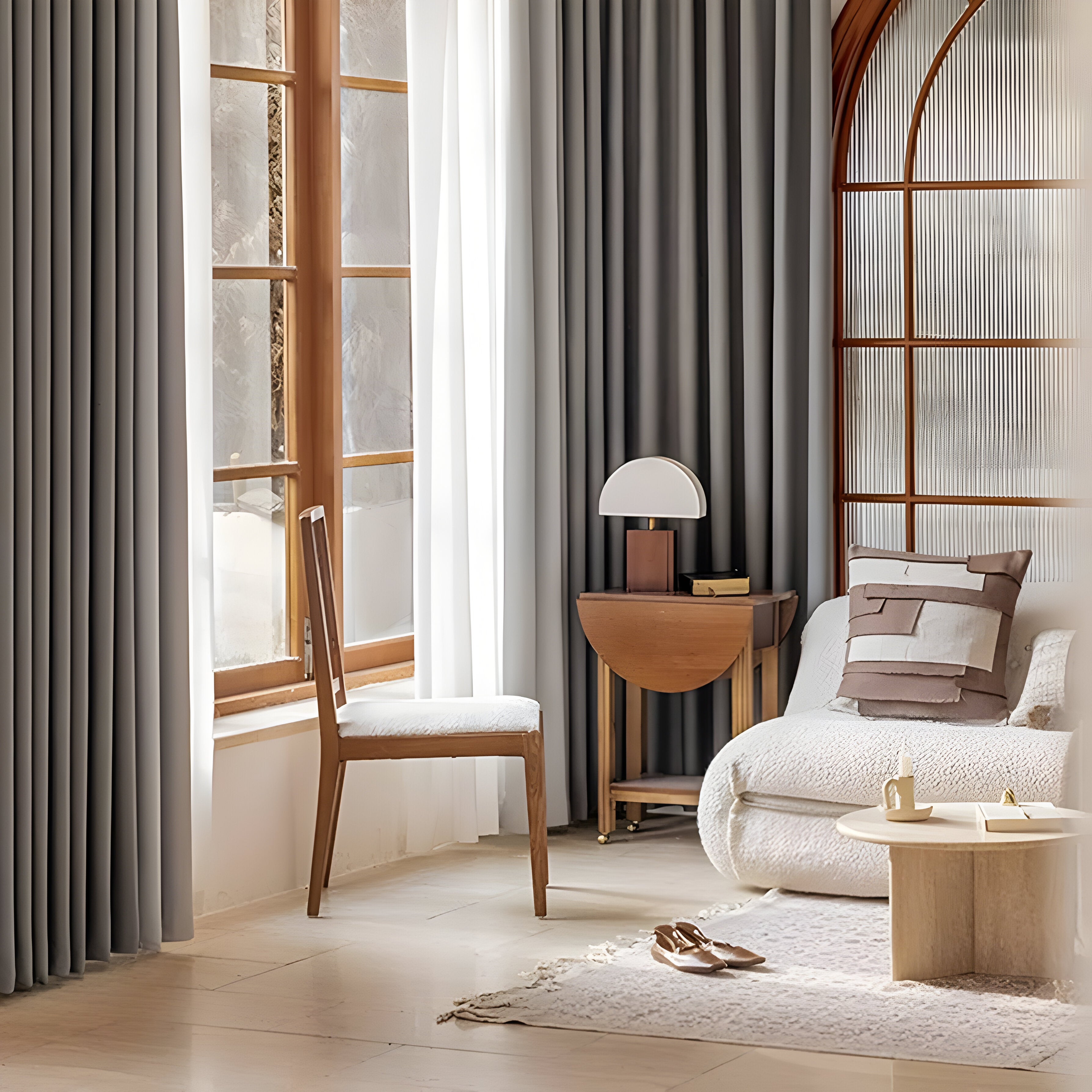 VelvaDrape Curtain - Doppelseitige Jacquard Verdunkelungsvorhänge