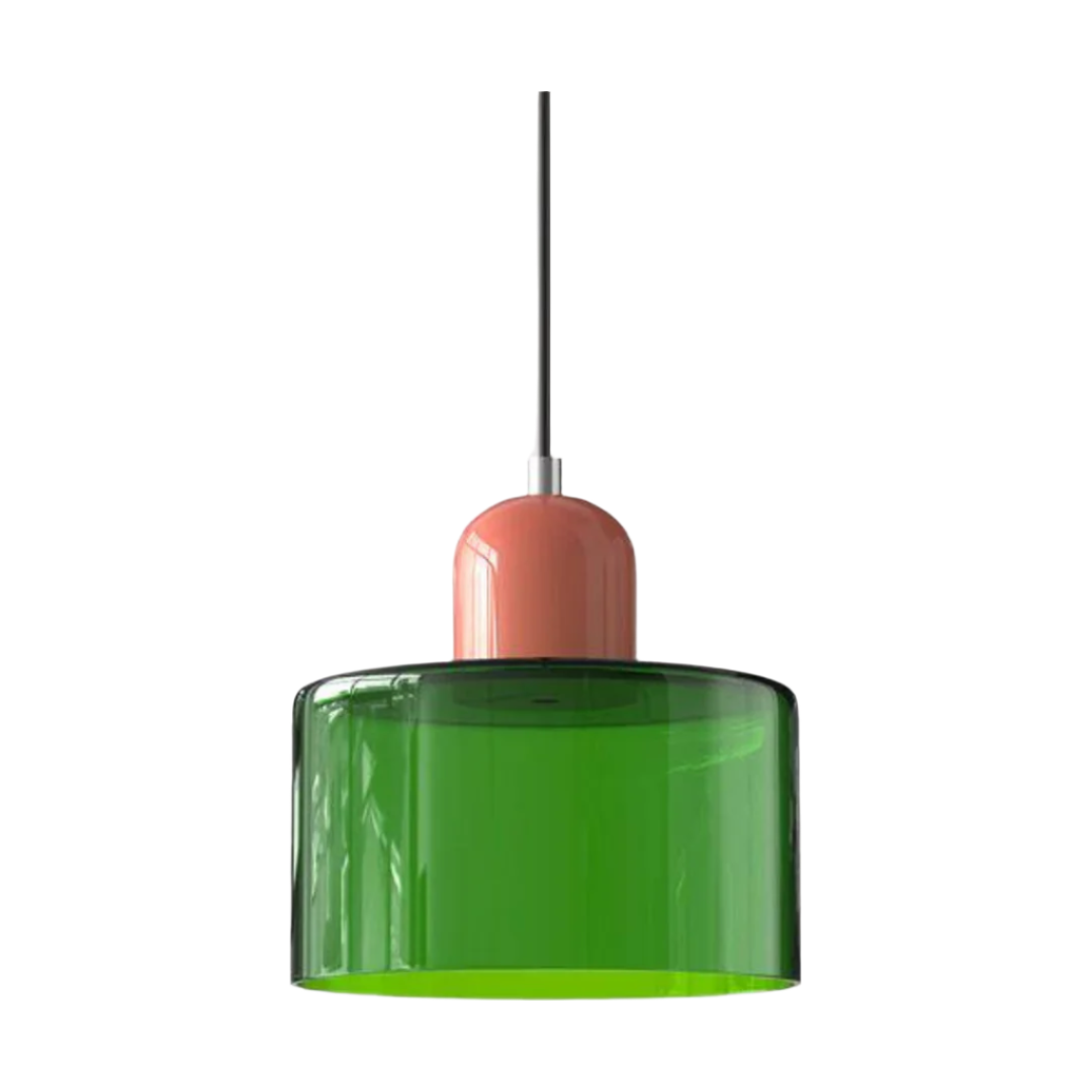 GlamorGlass Light - Europäische Retro Zylinder Pendelleuchte