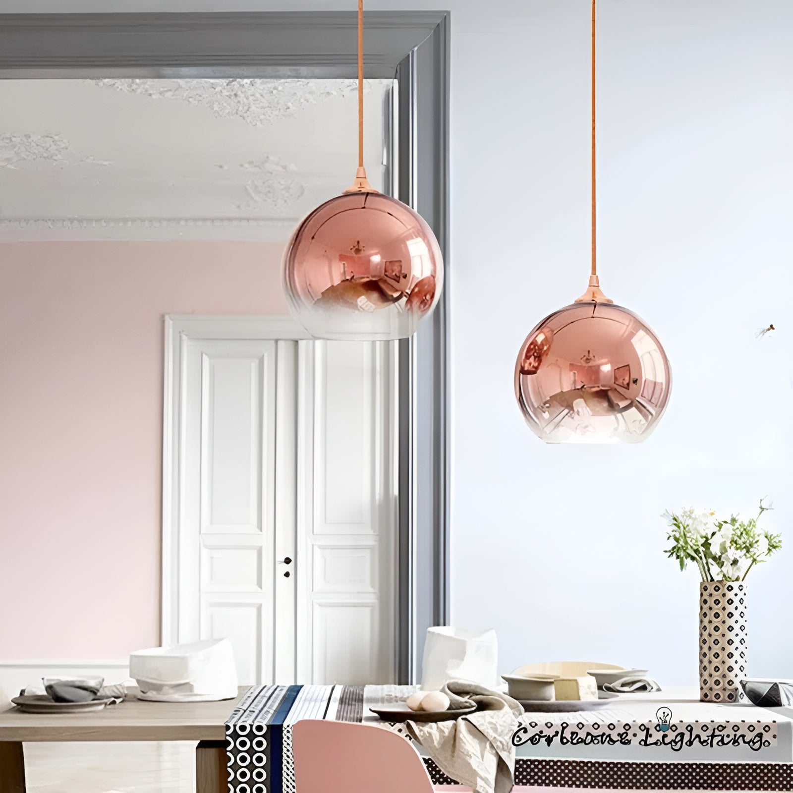 AuraDome Light - Moderne kugelförmige Pendelleuchte