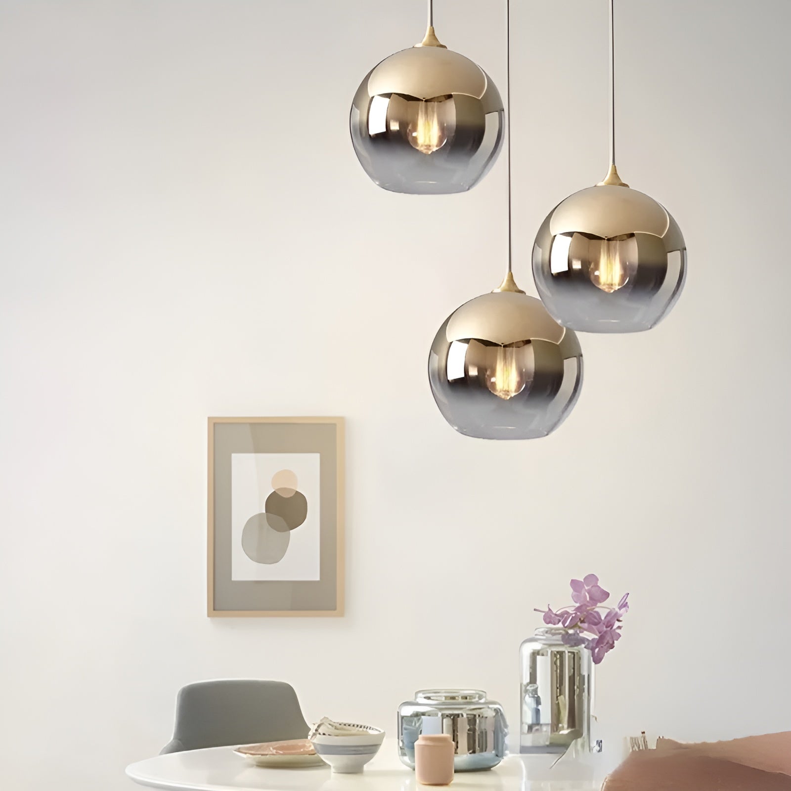 AuraDome Light - Moderne kugelförmige Pendelleuchte