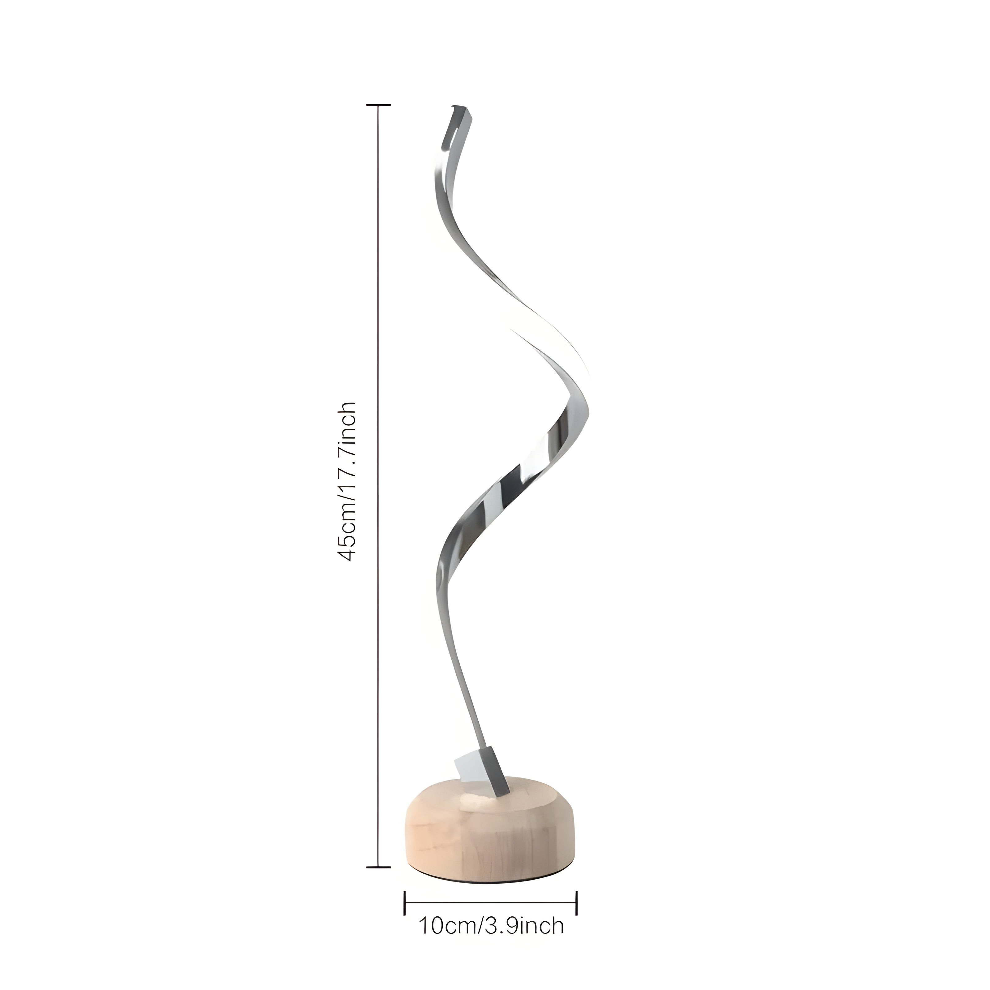 RusticGlow Lampe – Moderne LED Holz Tischlampe