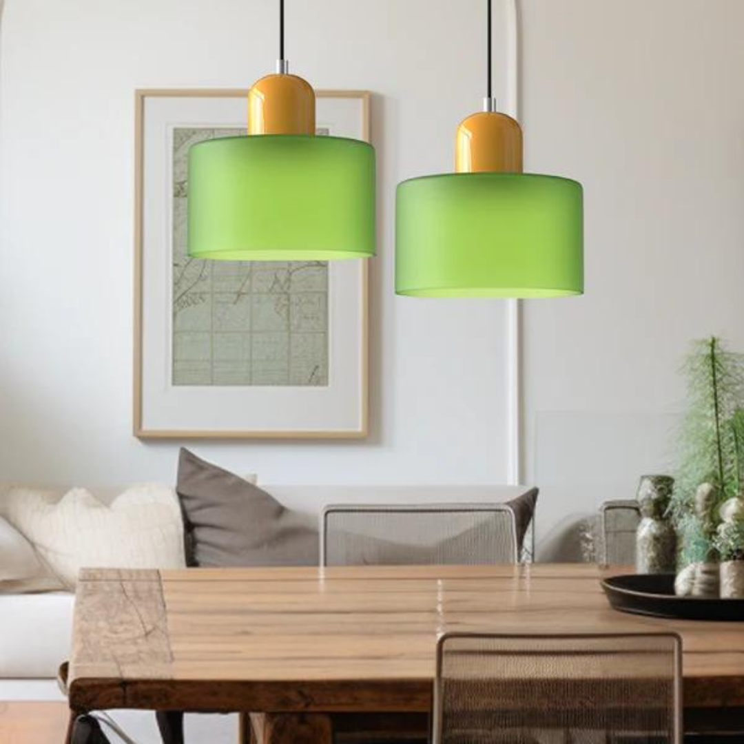 GlamorGlass Light - Europäische Retro Zylinder Pendelleuchte