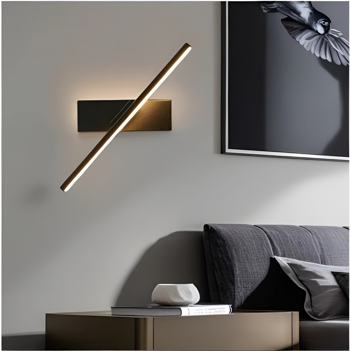 Schwenkbare LED-Wandleuchte – 330° Drehbar und Verstellbar | Modernes Aluminium-Design für Innenräume