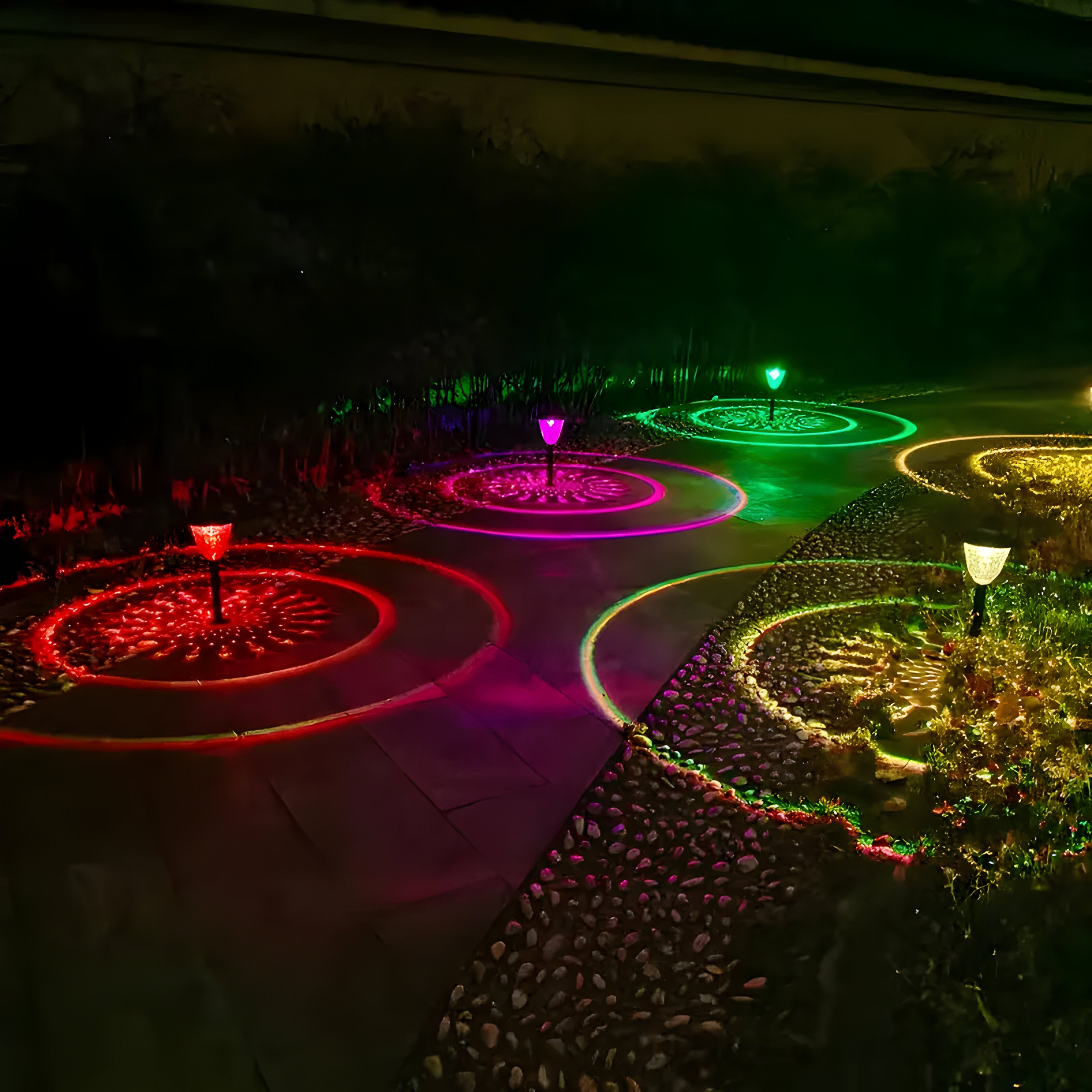 SunSphere Light - Hochwertige 4er Solar-Gartenlichter