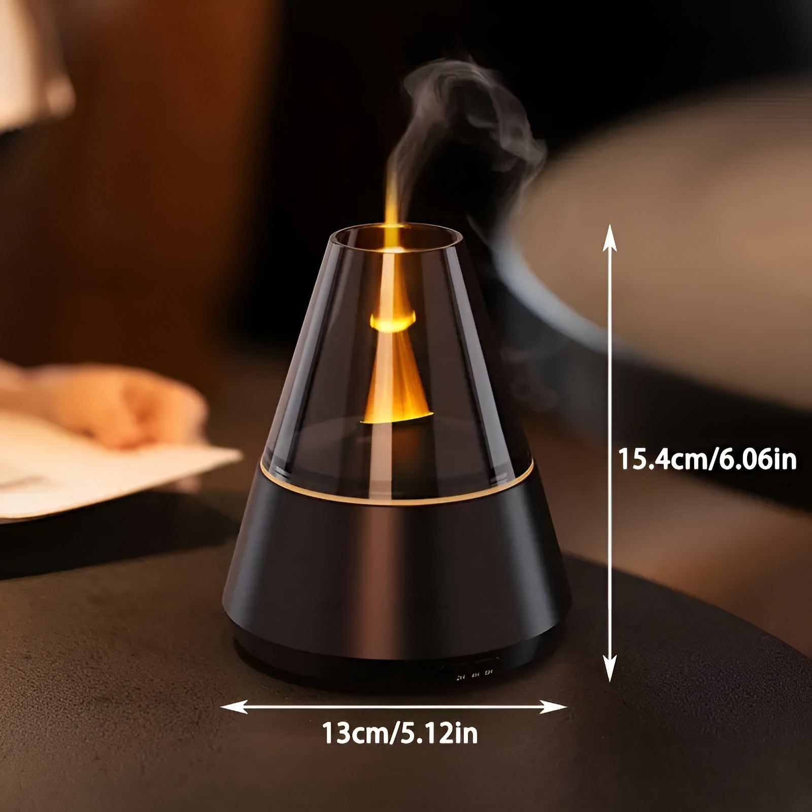 Aromadiffuser mit Flammeneffekt – Ätherische Öle & Raumduft | USB, Timer & Automatische Abschaltung