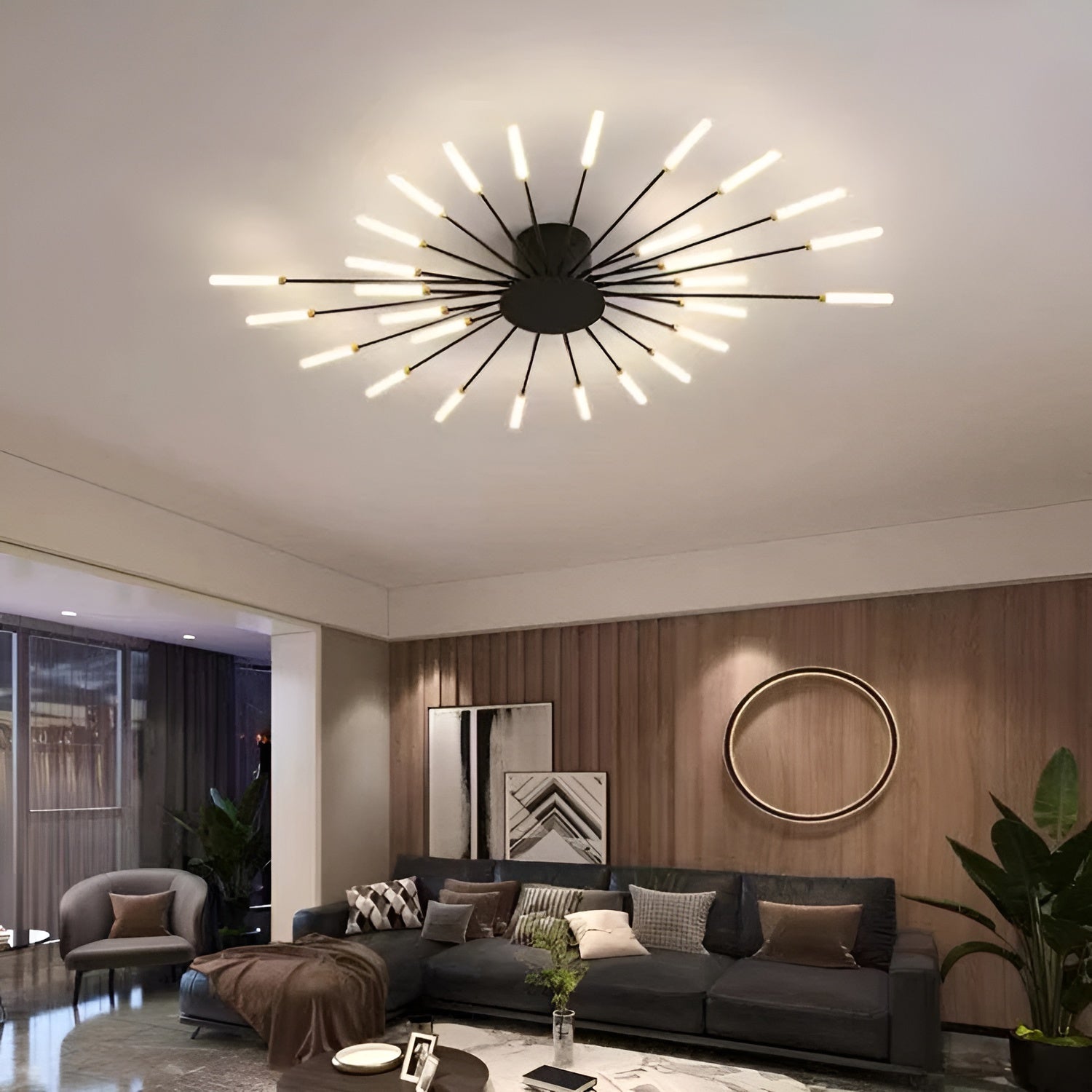 Moderne LED-Deckenleuchte – Stilvolle Beleuchtung für Wohnräume