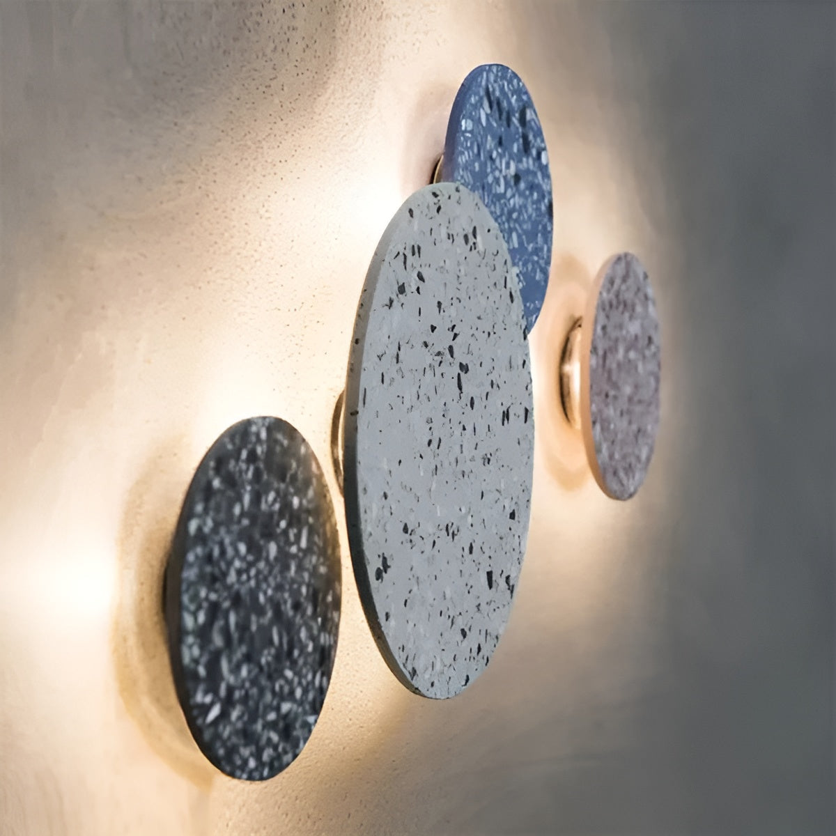 Terrazzo Wandleuchte – Skandinavisches Design & Gemütliche Beleuchtung | Perfekt fürs Wohnzimmer