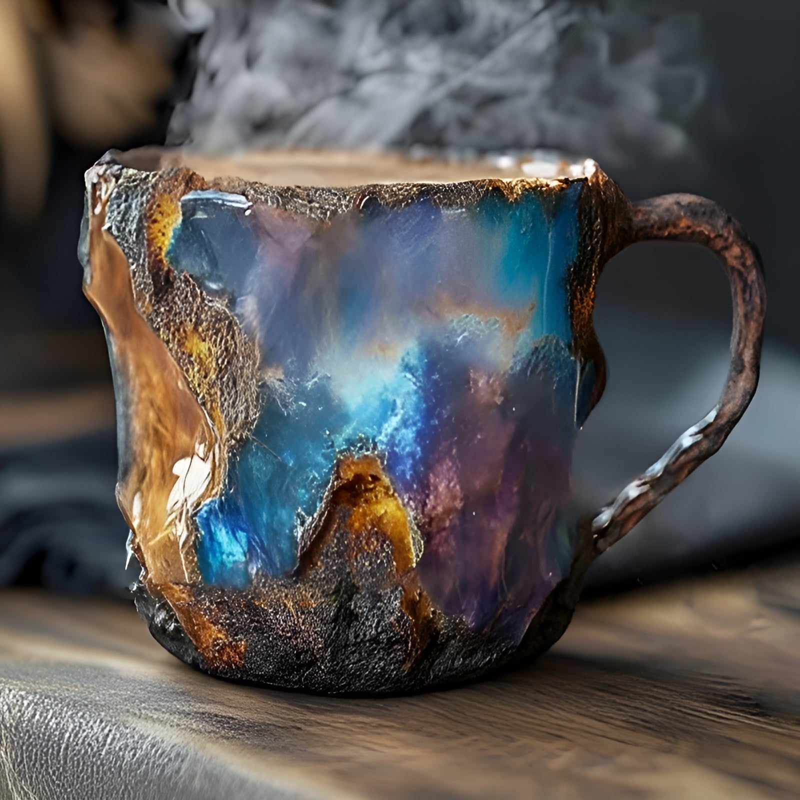 Handgemachte Kaffeetassen – Isolierend & Mikrowellengeeignet | Aus Mineral-Kristall