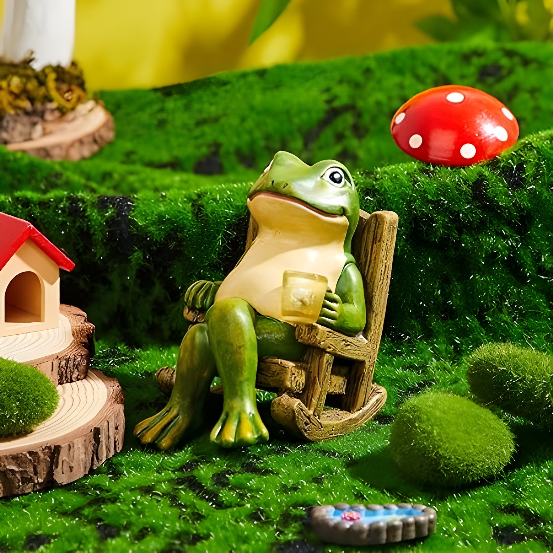 FrogGlow Light - Dekorative Garten Frosch-Solarleuchte