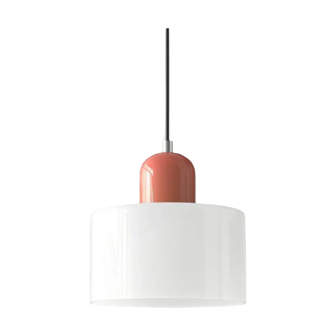 GlamorGlass Light - Europäische Retro Zylinder Pendelleuchte
