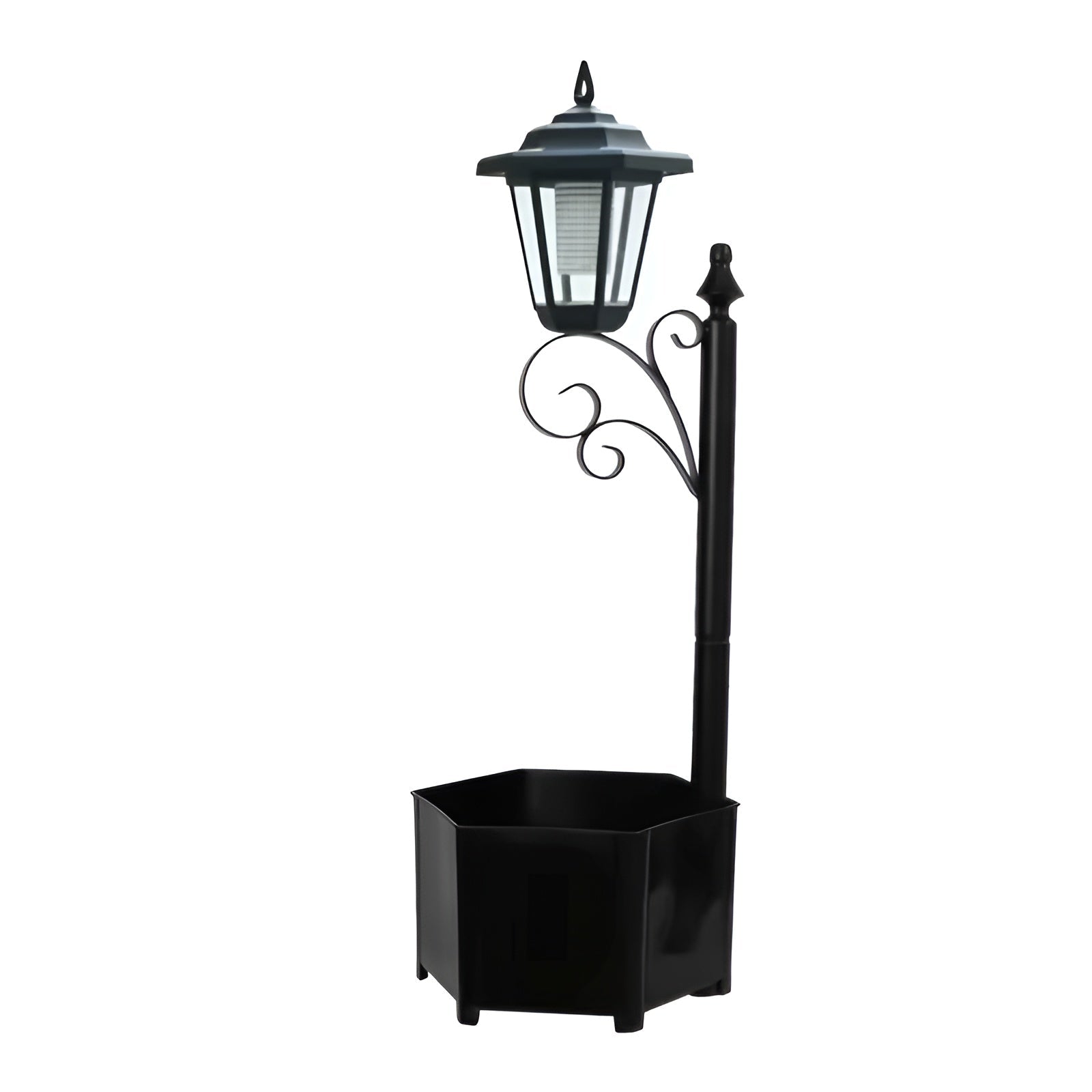 Solar-Gartenleuchte mit Blumentopf – Dekorativ und Stimmungsvoll | Für Balkon und Terrasse