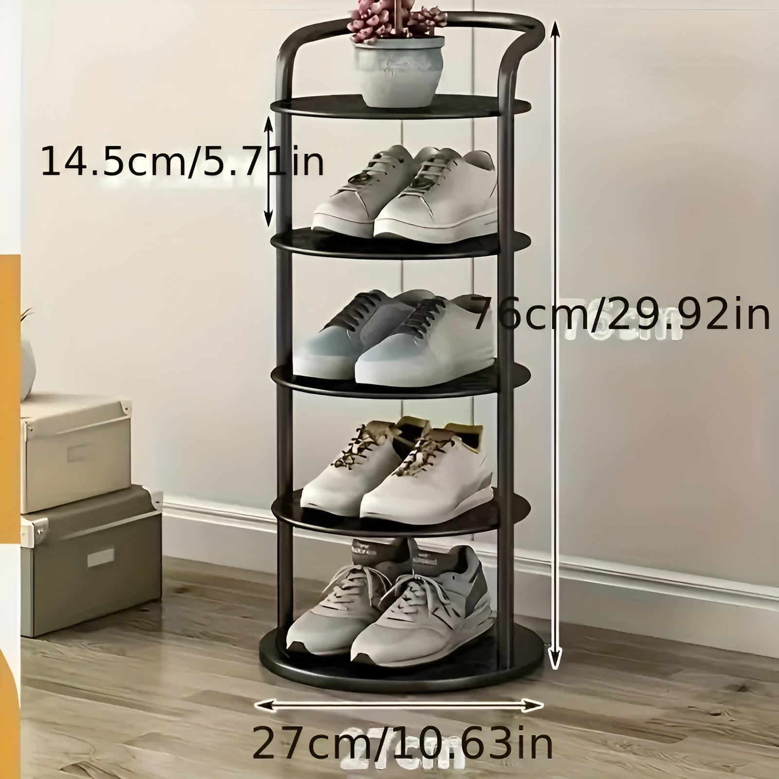 Schuhregal mit 4 Ebenen – Platzsparend & Stabil | Modernes Design für Flur oder Wohnung