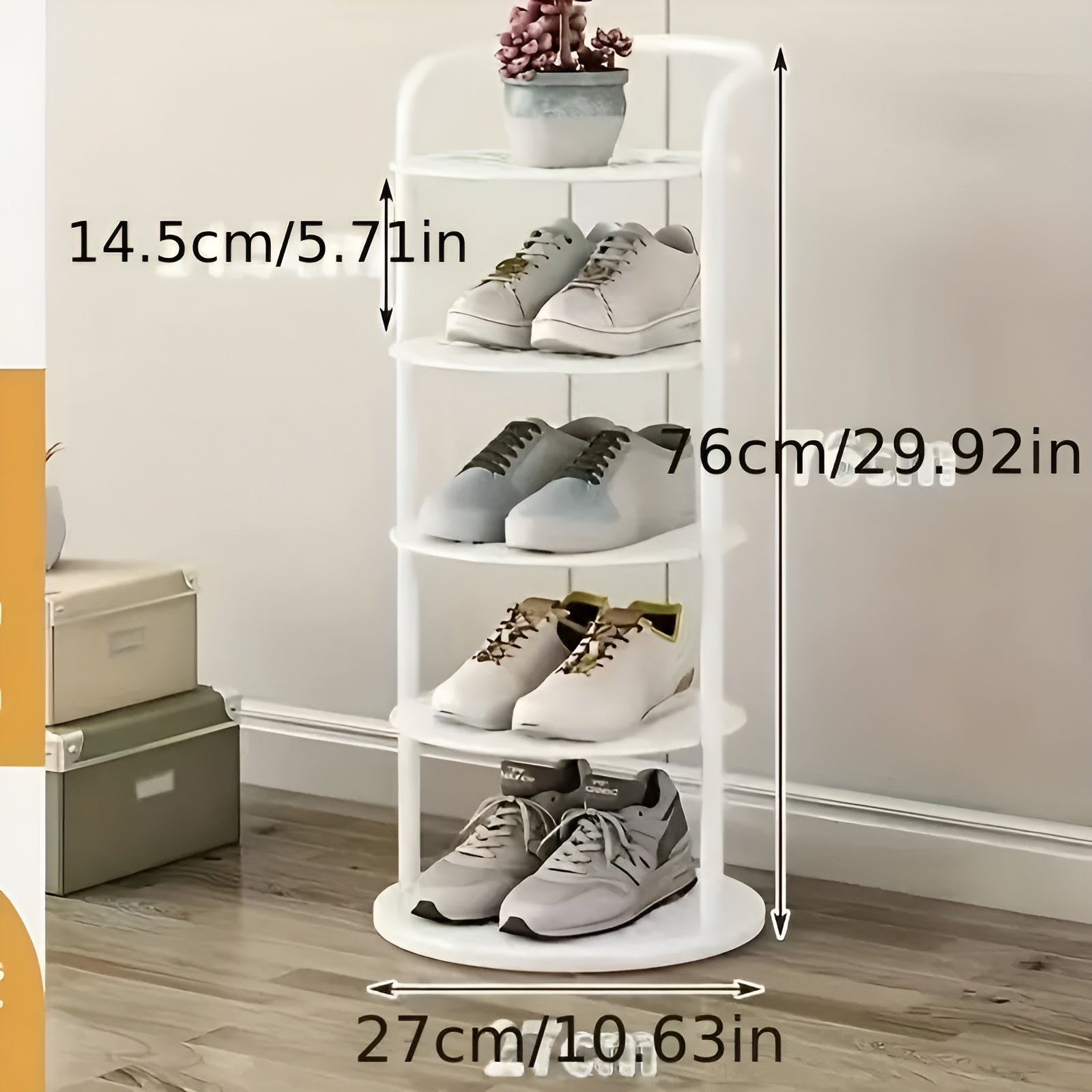 Schuhregal mit 4 Ebenen – Platzsparend & Stabil | Modernes Design für Flur oder Wohnung