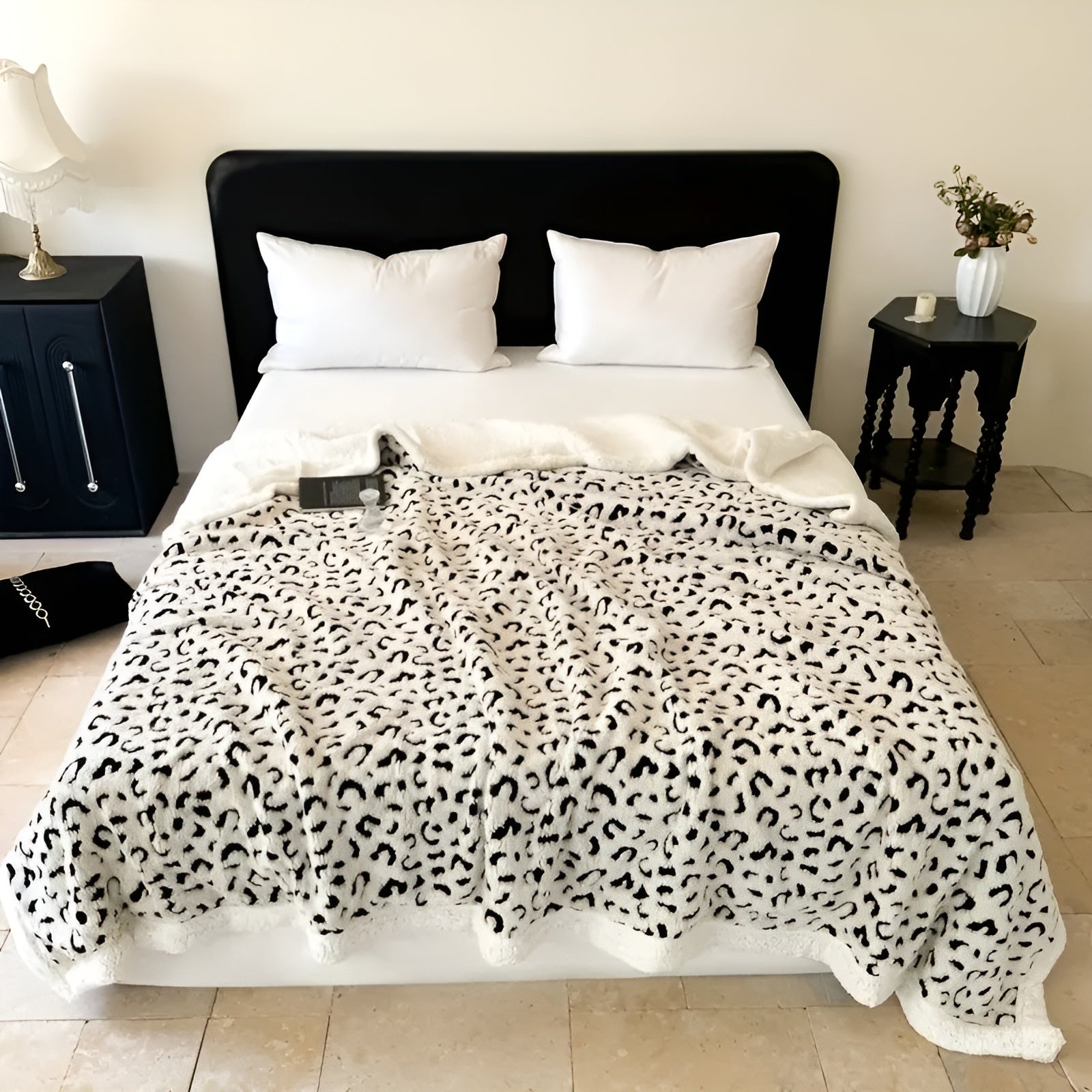 Flauschige Decke mit Leopardenmuster – Weich und Gemütlich | Perfekt für Sofa, Bett & Alle Jahreszeiten