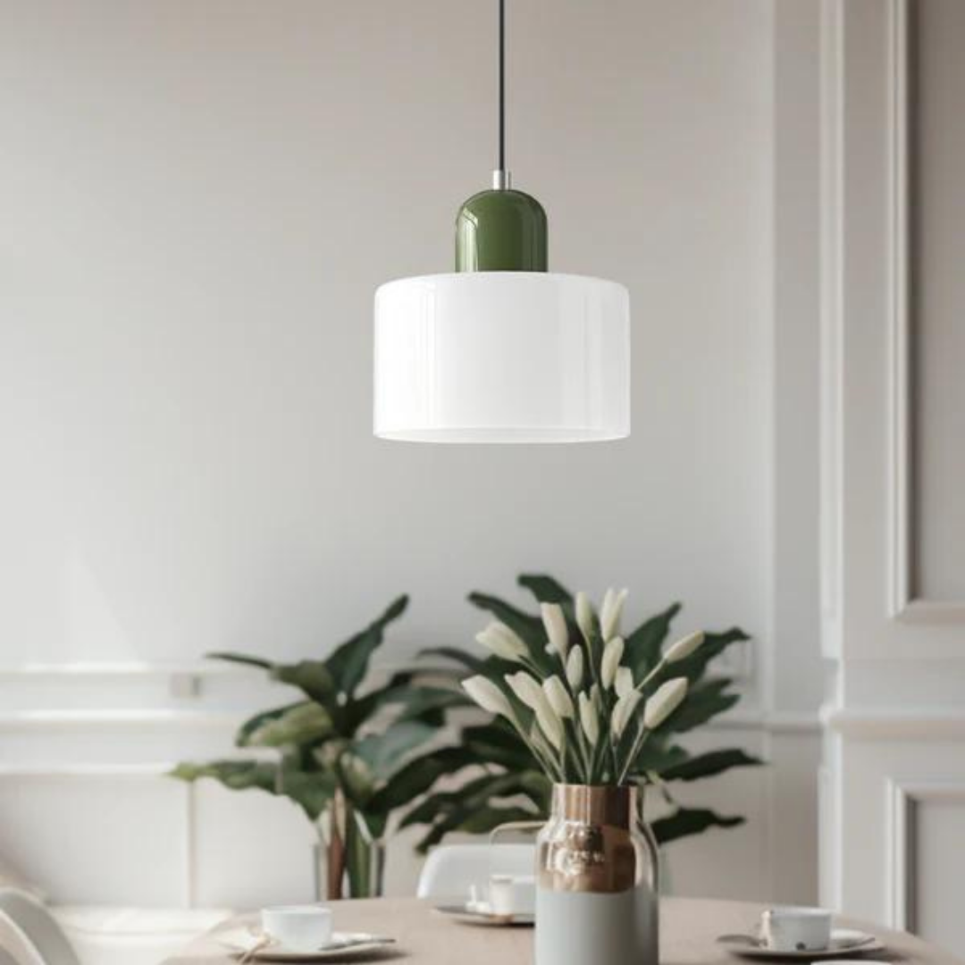GlamorGlass Light - Europäische Retro Zylinder Pendelleuchte