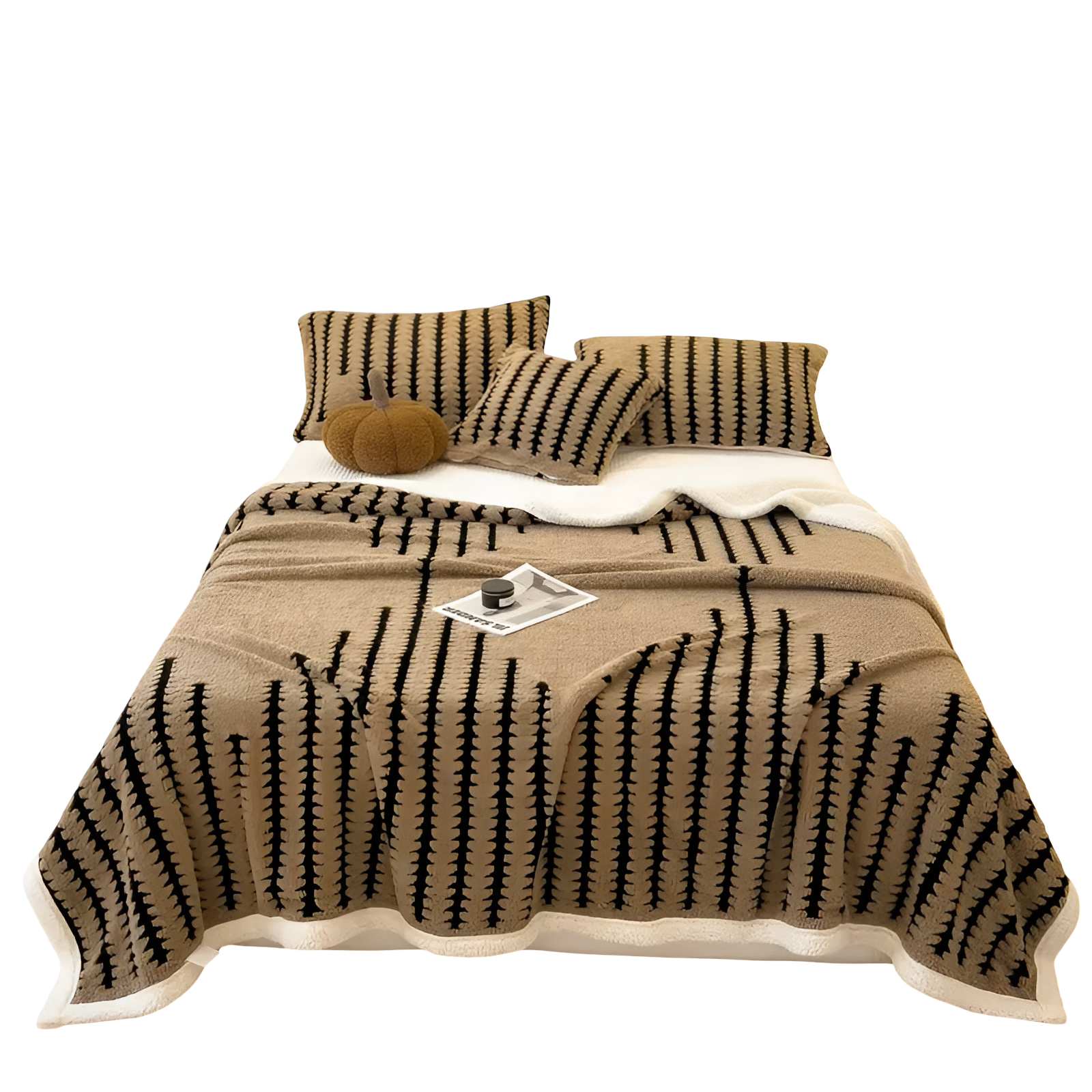 Gestreifte Fleece-Decke – Extra Weich und Warm | Perfekt für Wintertage