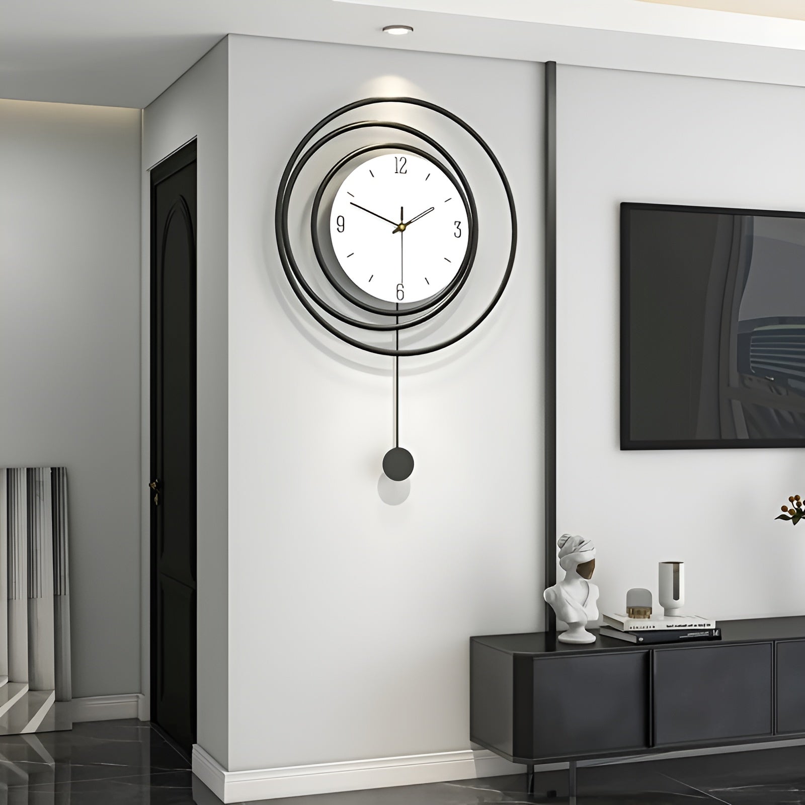 Wanduhr  Metall – Minimalistisches Design für Wohnzimmer oder Büro