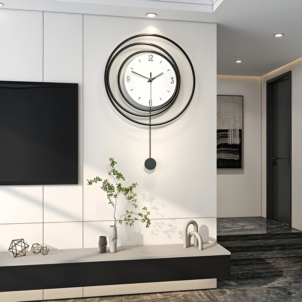 Wanduhr  Metall – Minimalistisches Design für Wohnzimmer oder Büro