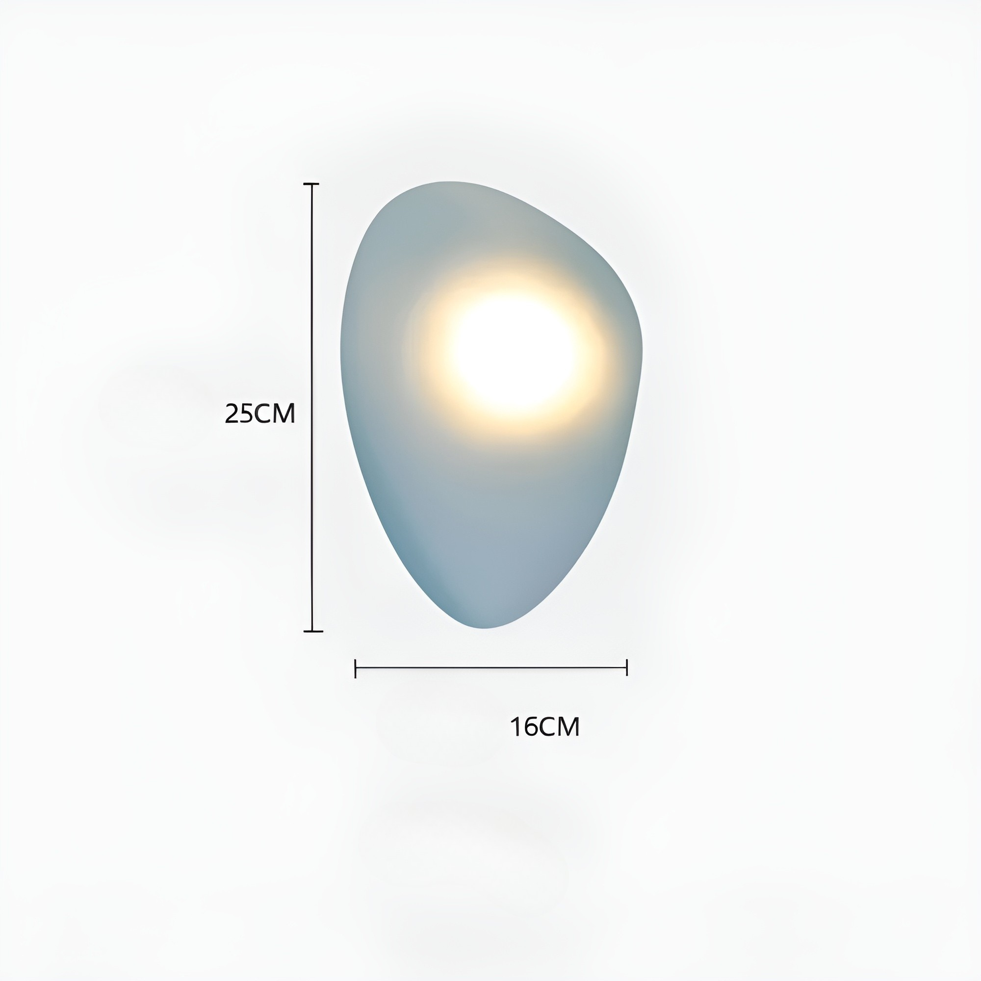 LED Wandleuchte in Kieselstein Design– Dekoratives nordisches Design für Wohnzimmer & Flur