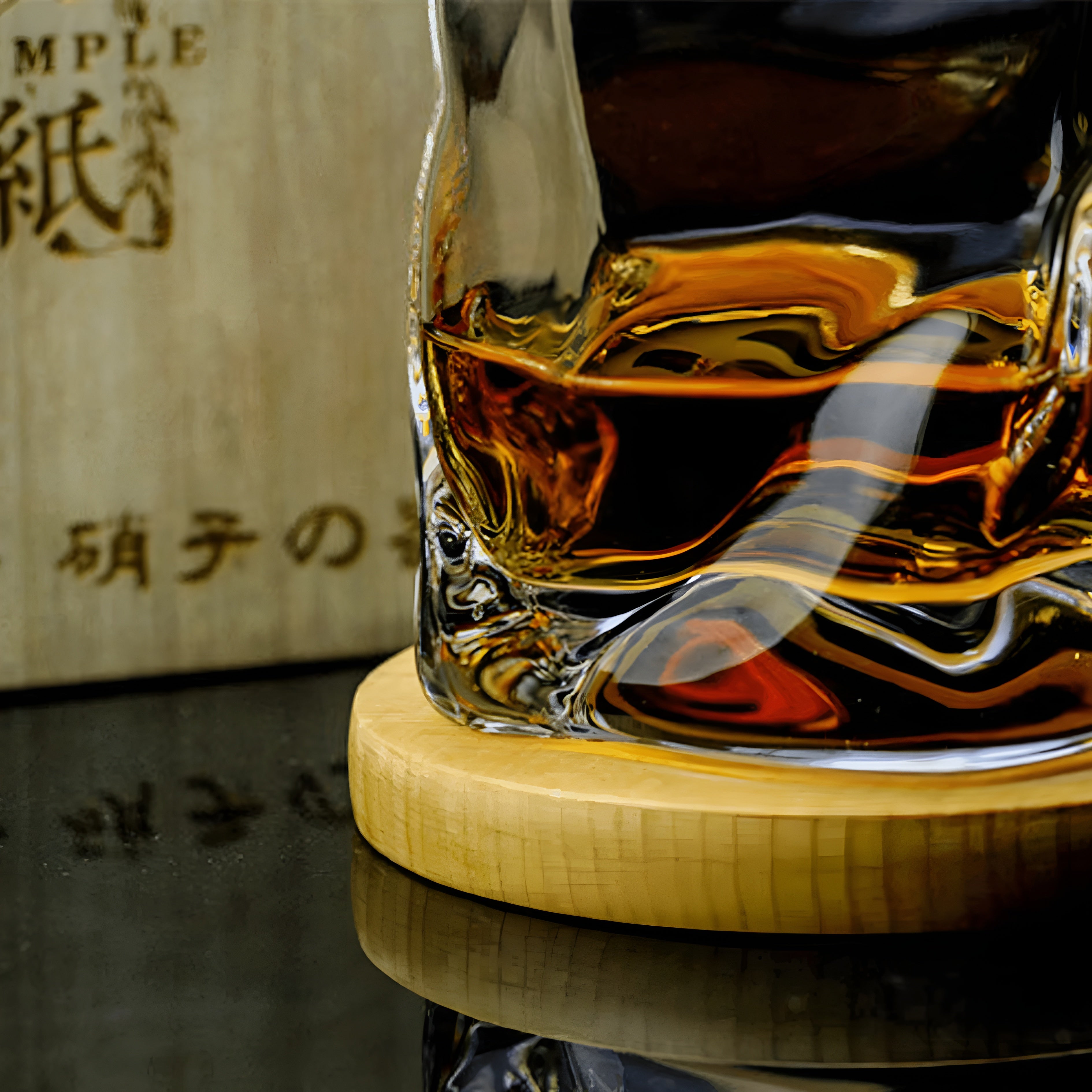 Whiskyglas im Edo Kiriko-Stil – Handgeschliffen mit einzigartigem Crumple-Design