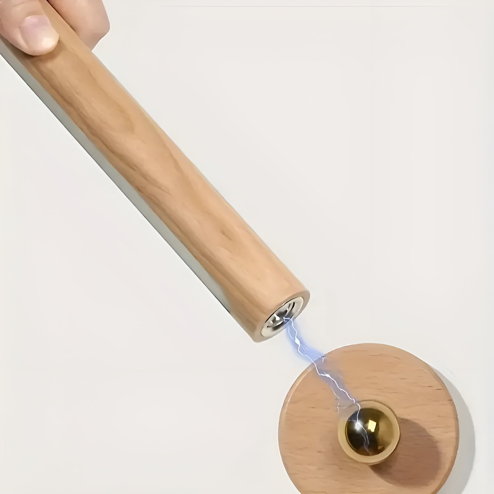 LED-Wandleuchte aus Holz, um 360° drehbar – Wiederaufladbar und Magnetisch mit Touch-Steuerung