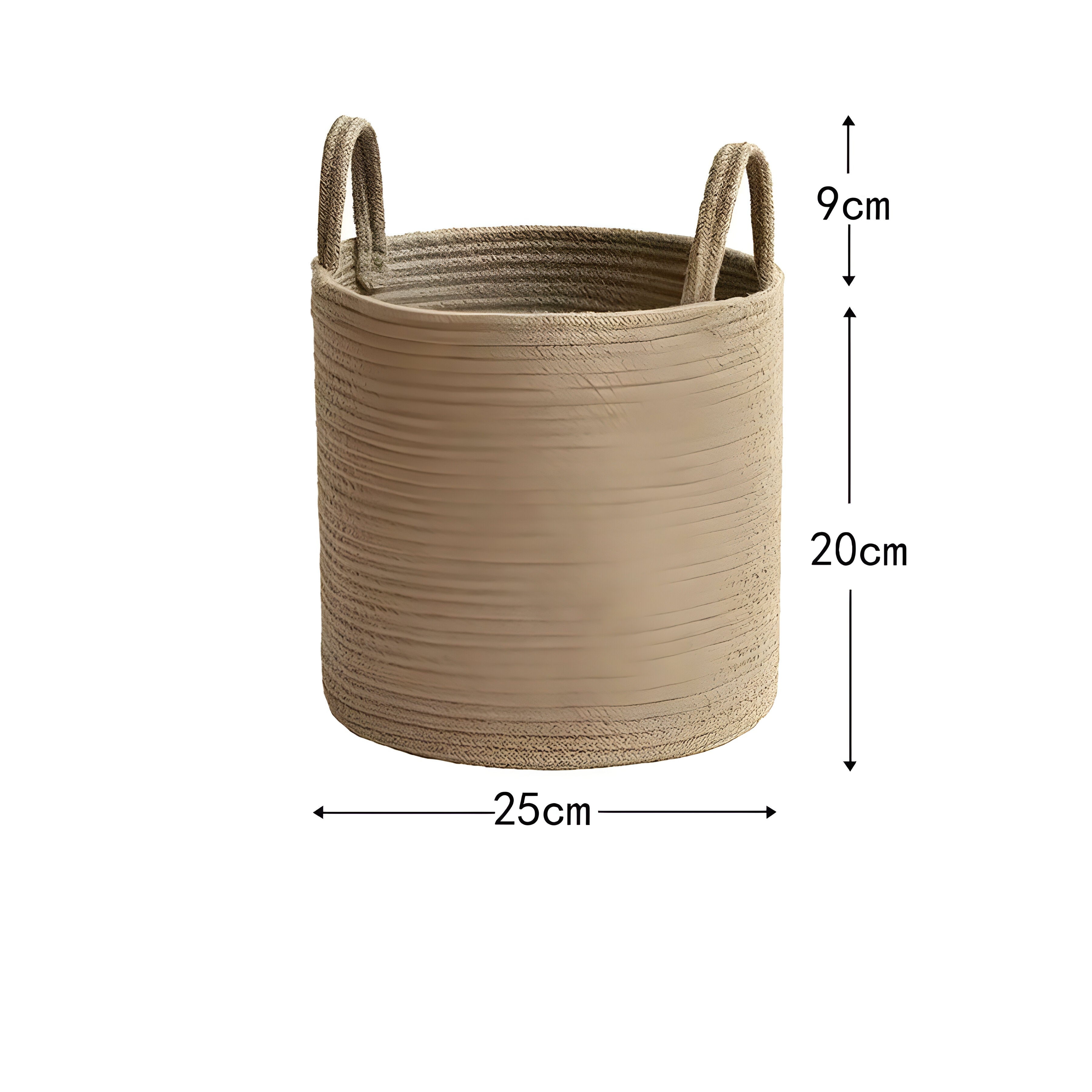 HearthWeave Basket - Faltbarer, Handgeflochtenes Seil  Korb