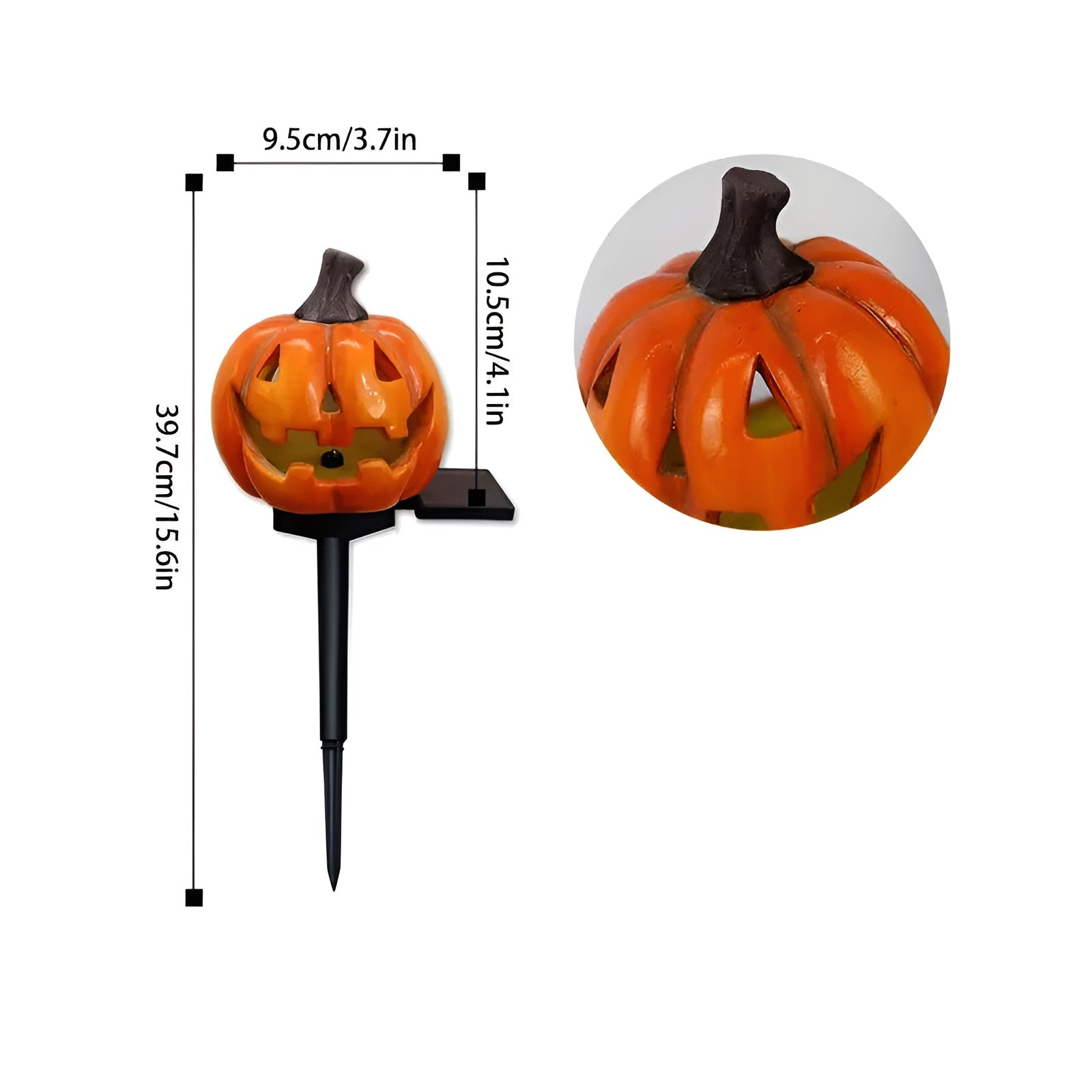 Halloween Solar-Laterne in Kürbisform – Dekorative LED Gartenleuchte | Ideal für Hof, Terrasse & Garten(2-Stück)
