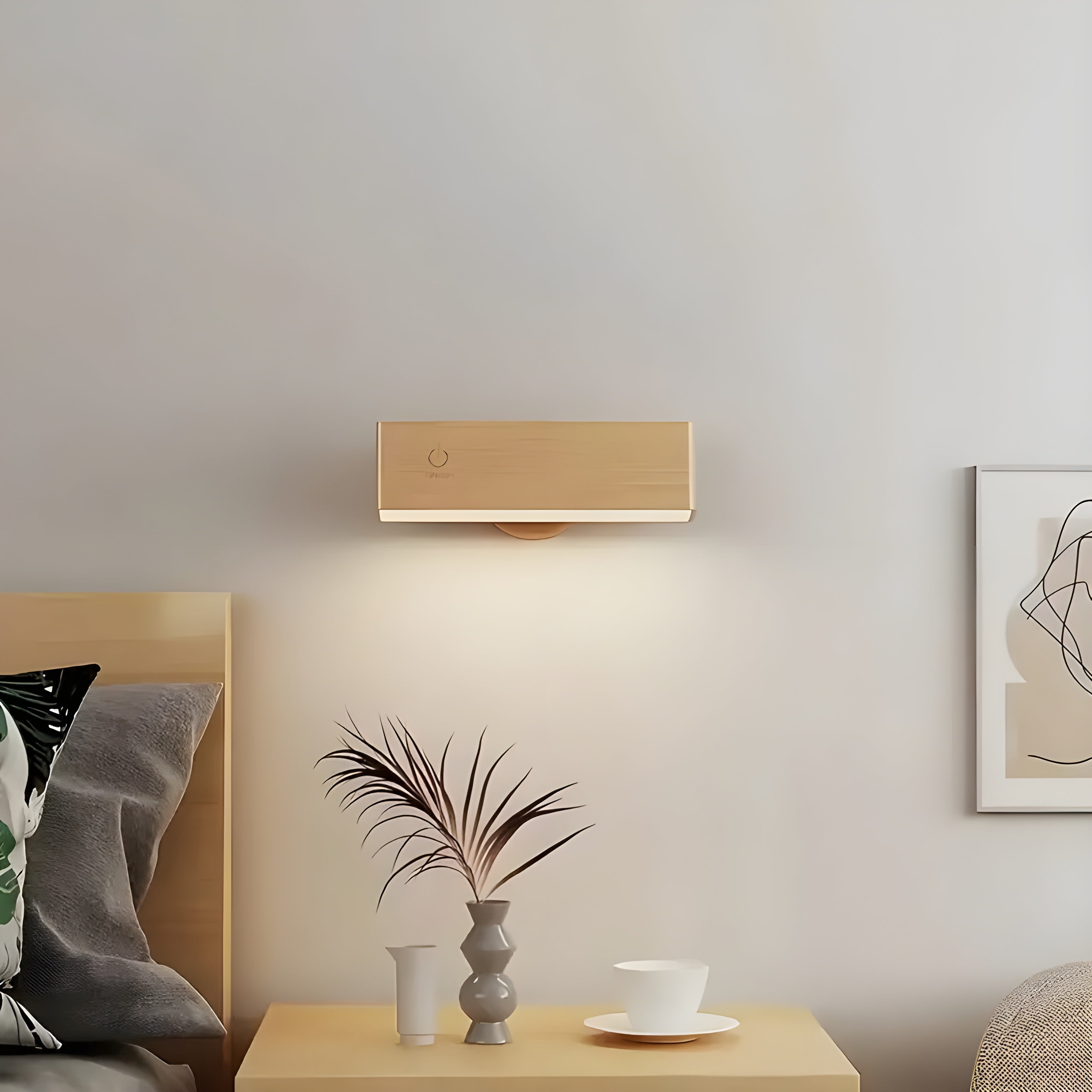 Kleine Verstellbare Wandleuchte – Holz & Magnet | Flexibel und Stilvoll