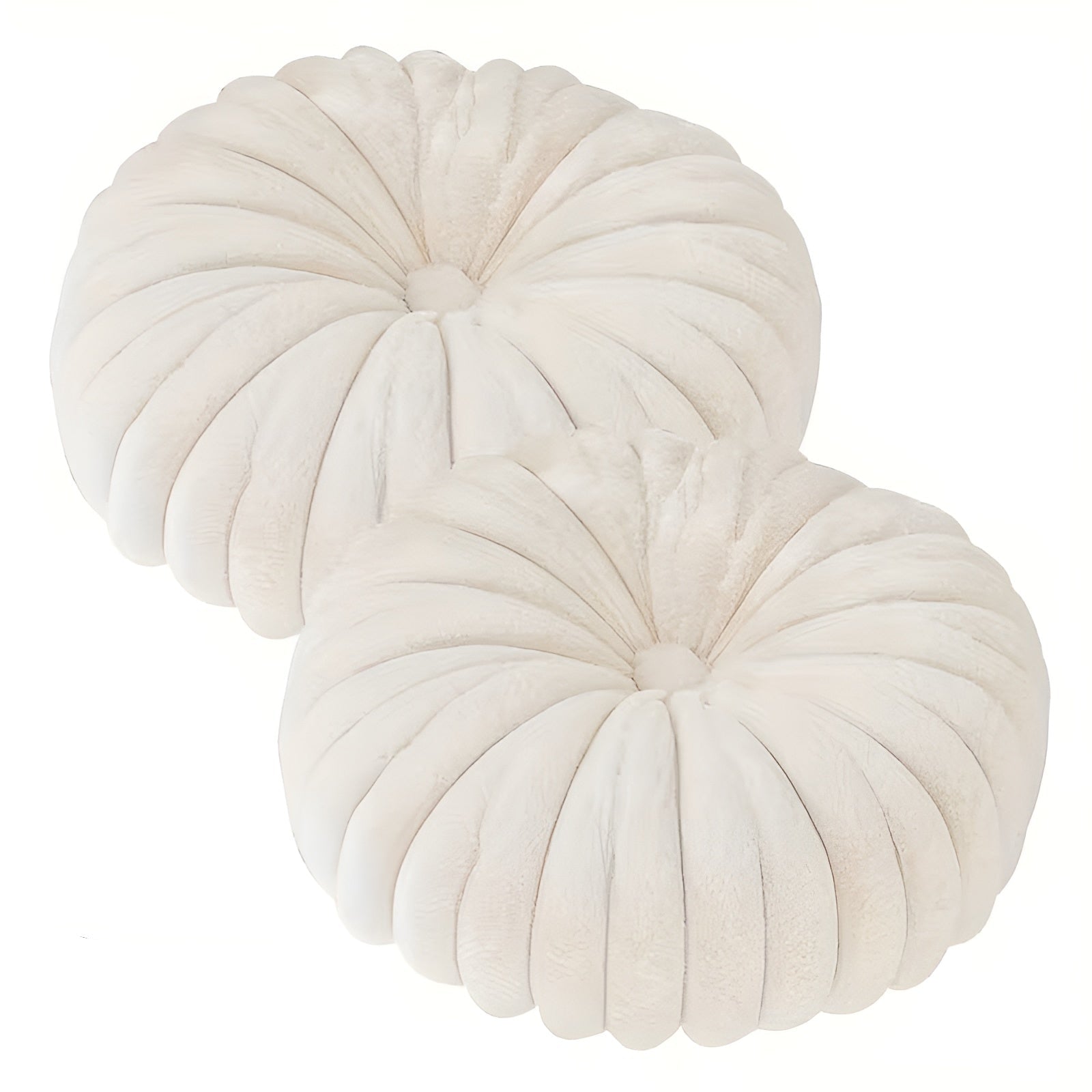 Flauschiges Rundkissen – Weich und Gemütlich | Perfekt für Wohnzimmer und Schlafzimmer - Weiß - Kissen