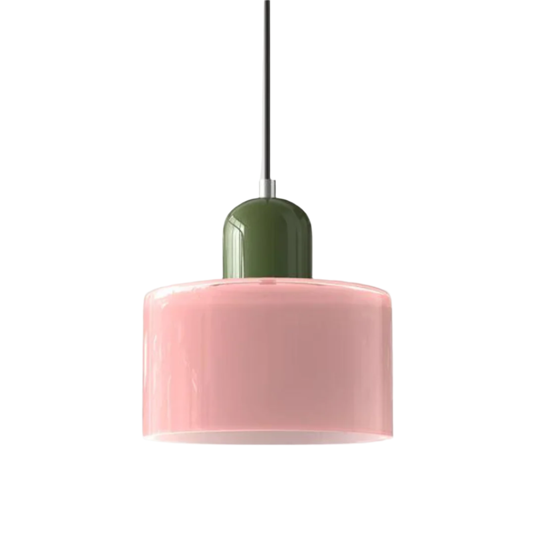 GlamorGlass Light - Europäische Retro Zylinder Pendelleuchte