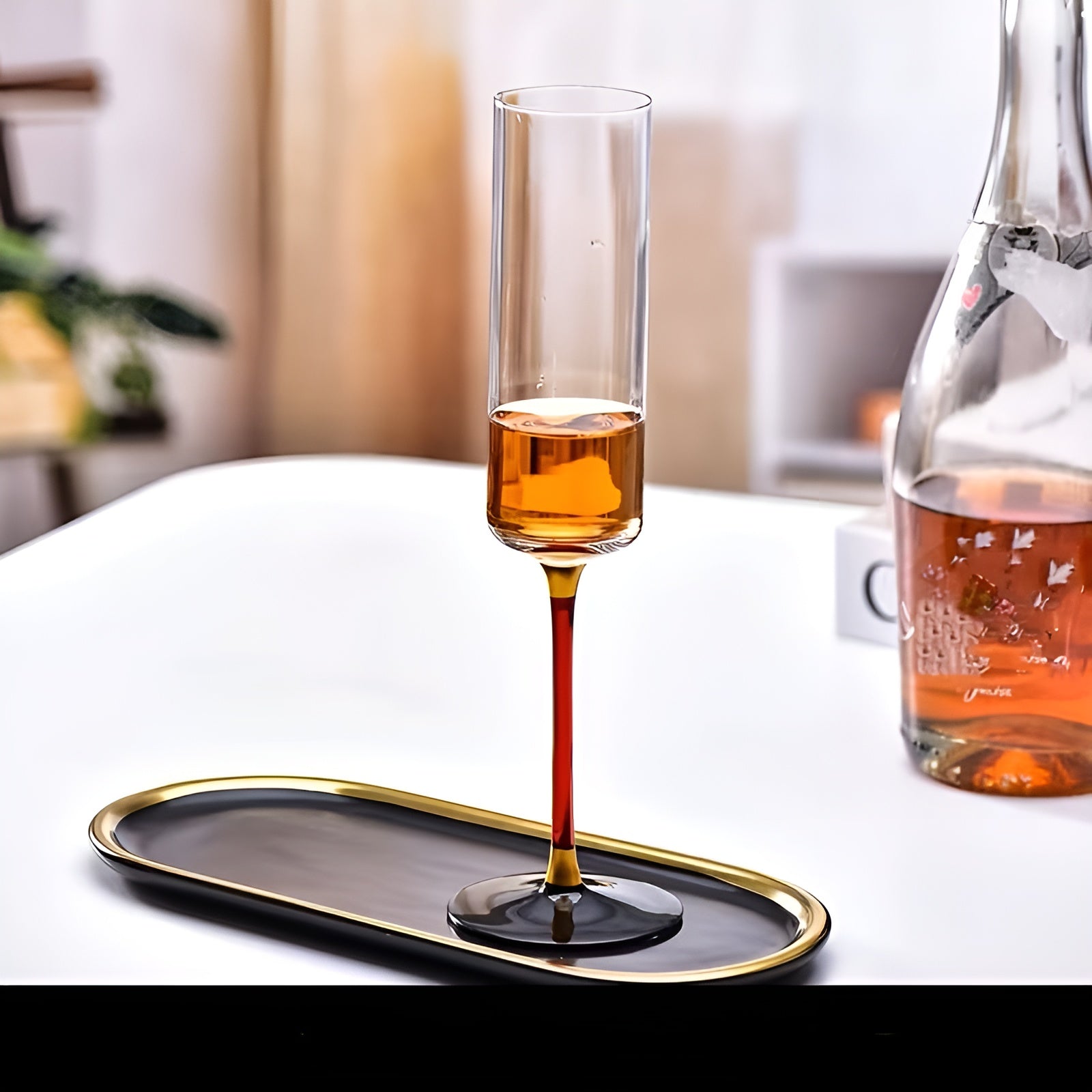 Champagnerflöten im französischen Design – Elegant & stilvoll | Für besondere Anlässe - 2 Stück - Champagnerglas