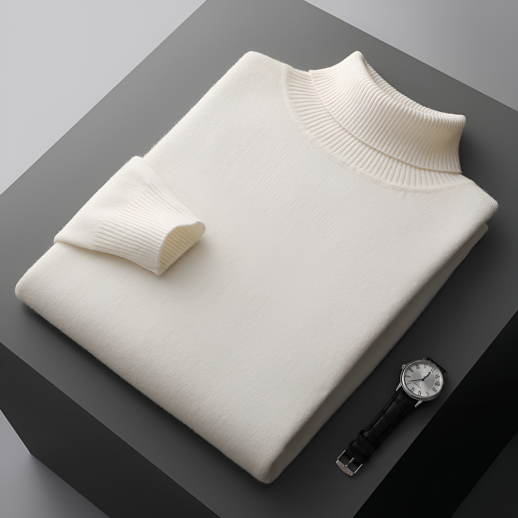 Herren Rollkragenpullover Kaschmir – Ganzkörperansicht