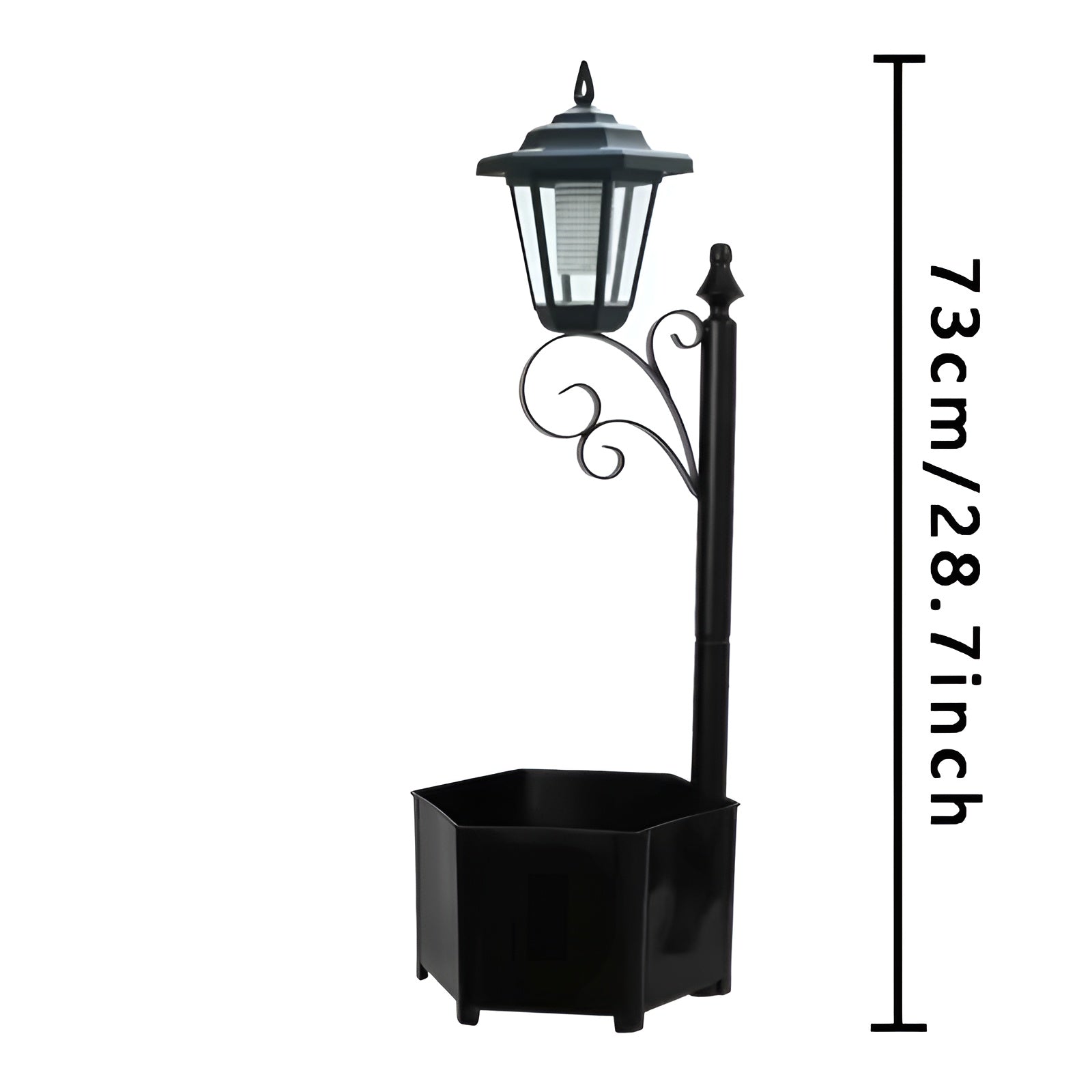 Solar-Gartenleuchte mit Blumentopf – Dekorativ und Stimmungsvoll | Für Balkon und Terrasse