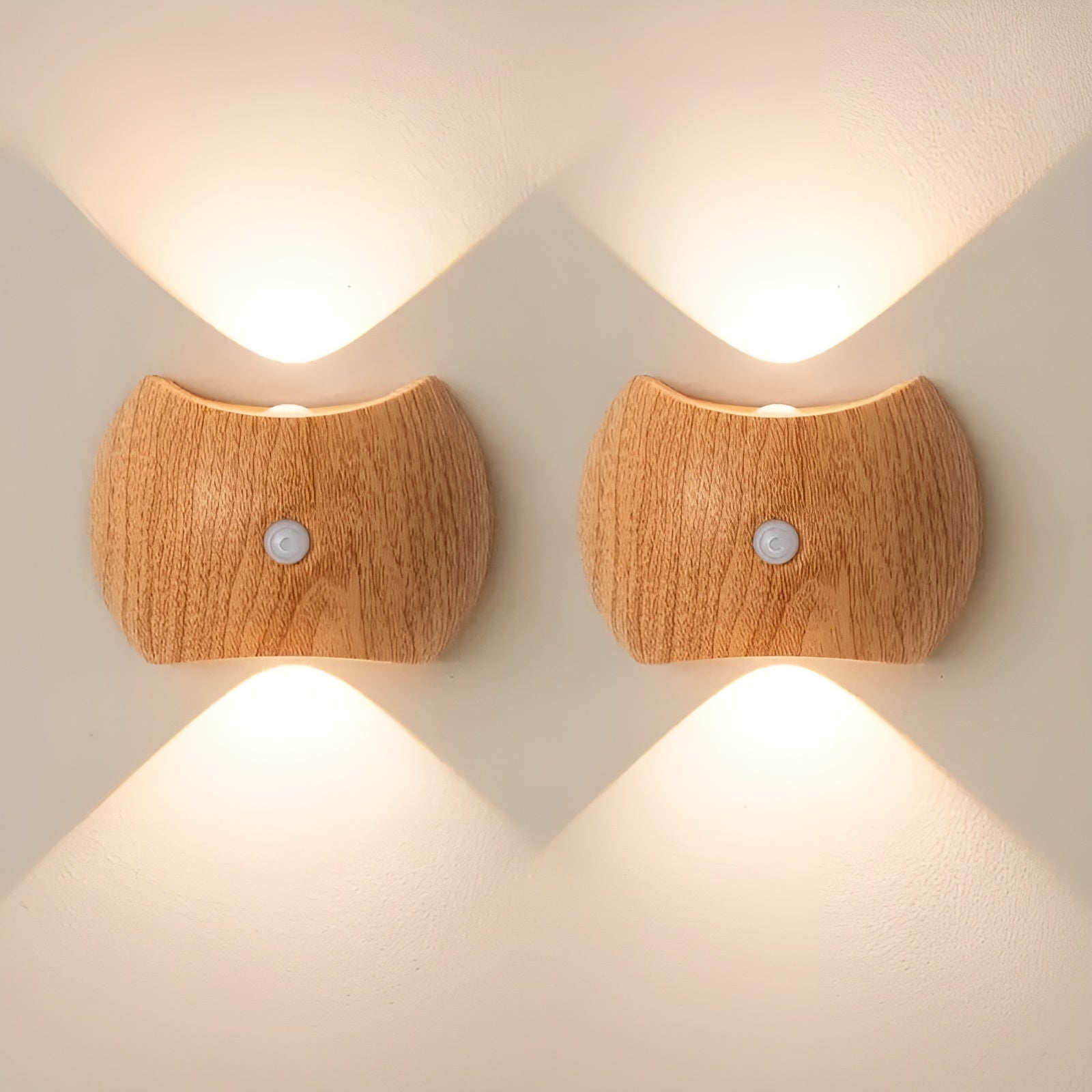 LED-Wandleuchte mit Bewegungsmelder – Wiederaufladbar & Smart | Ideal für Schlafzimmer & Flur