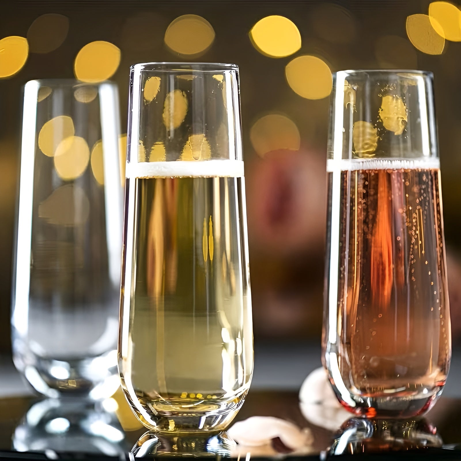 9er-Set Champagnergläser Rosé – 300 ml Sektgläser für Prosecco & Mimosas Elegante Flöten für Hochzeiten & Partys