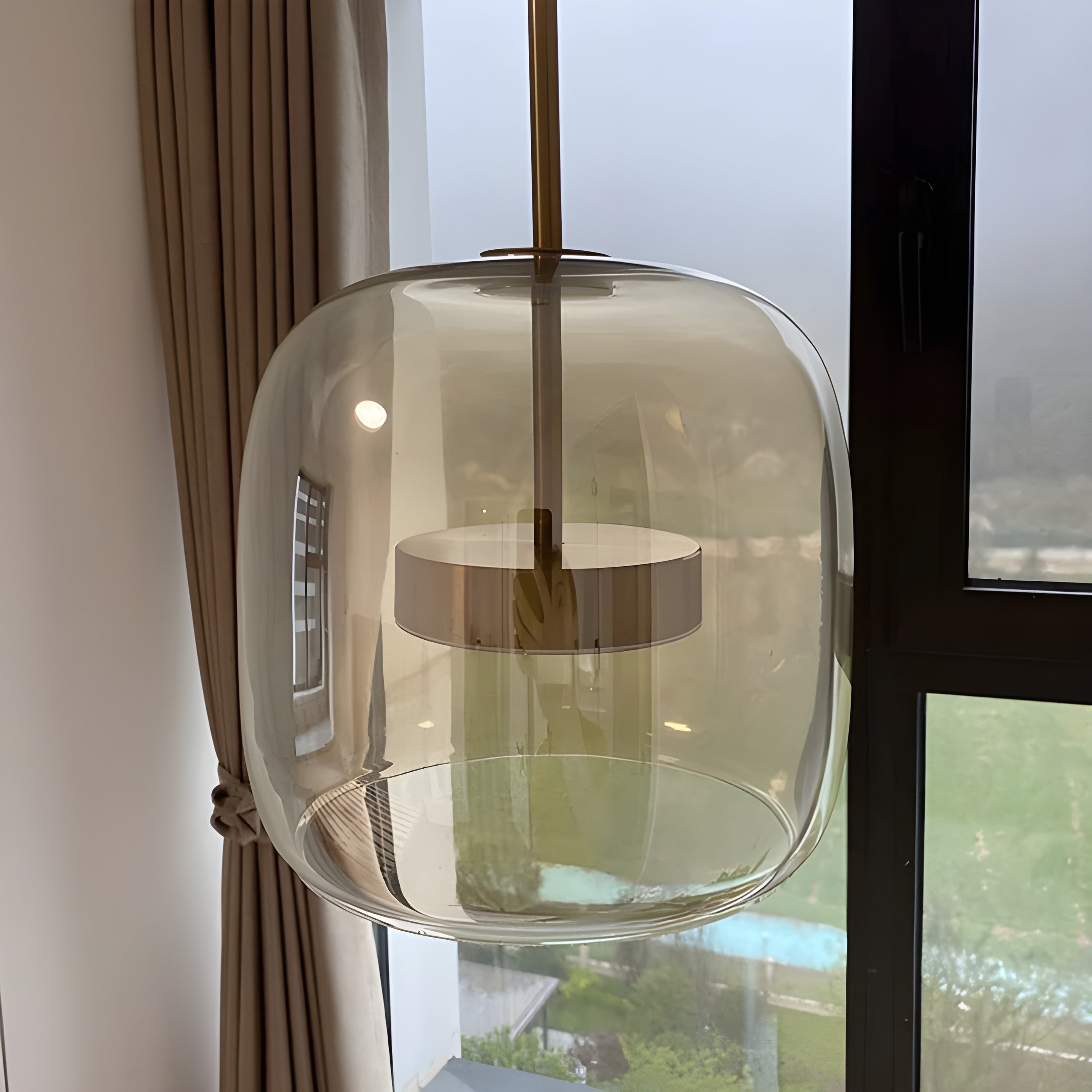 GlaceLuxe Light - Retro LED Glas Pendelleuchte
