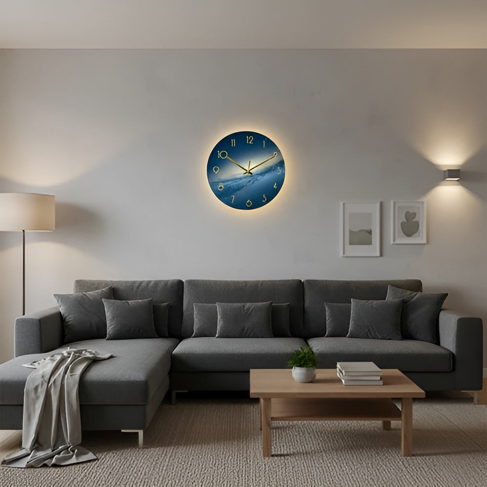 Glas-Wanduhr – Modernes Design | Dekorativ und Stilvoll für Wohnzimmer & Büro