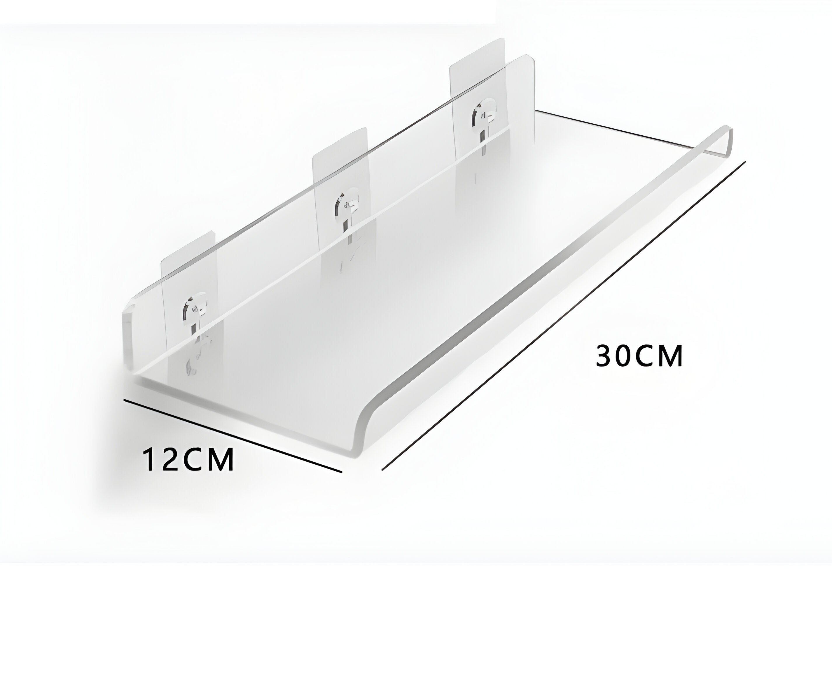Wandregal aus Acryl – Modernes Schweberegal zur Dekoration & Aufbewahrung