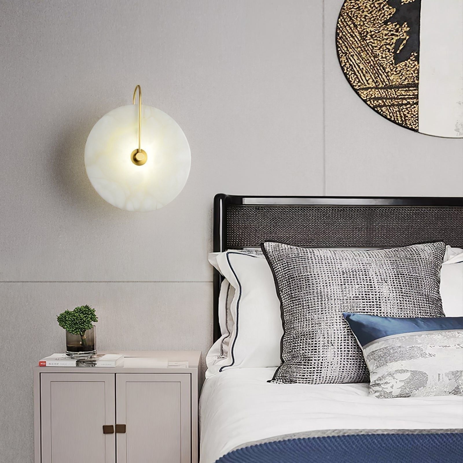LuxeStone Light - Moderne Stein LED-Wandleuchte