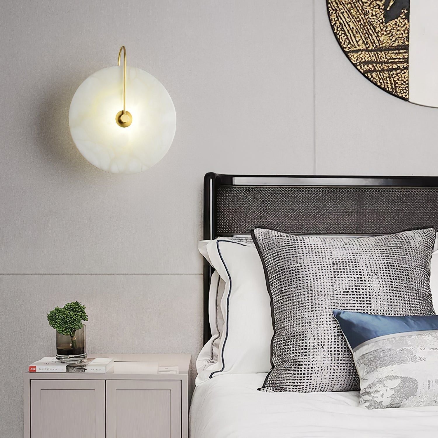 LuxeStone Light - Moderne Stein LED-Wandleuchte