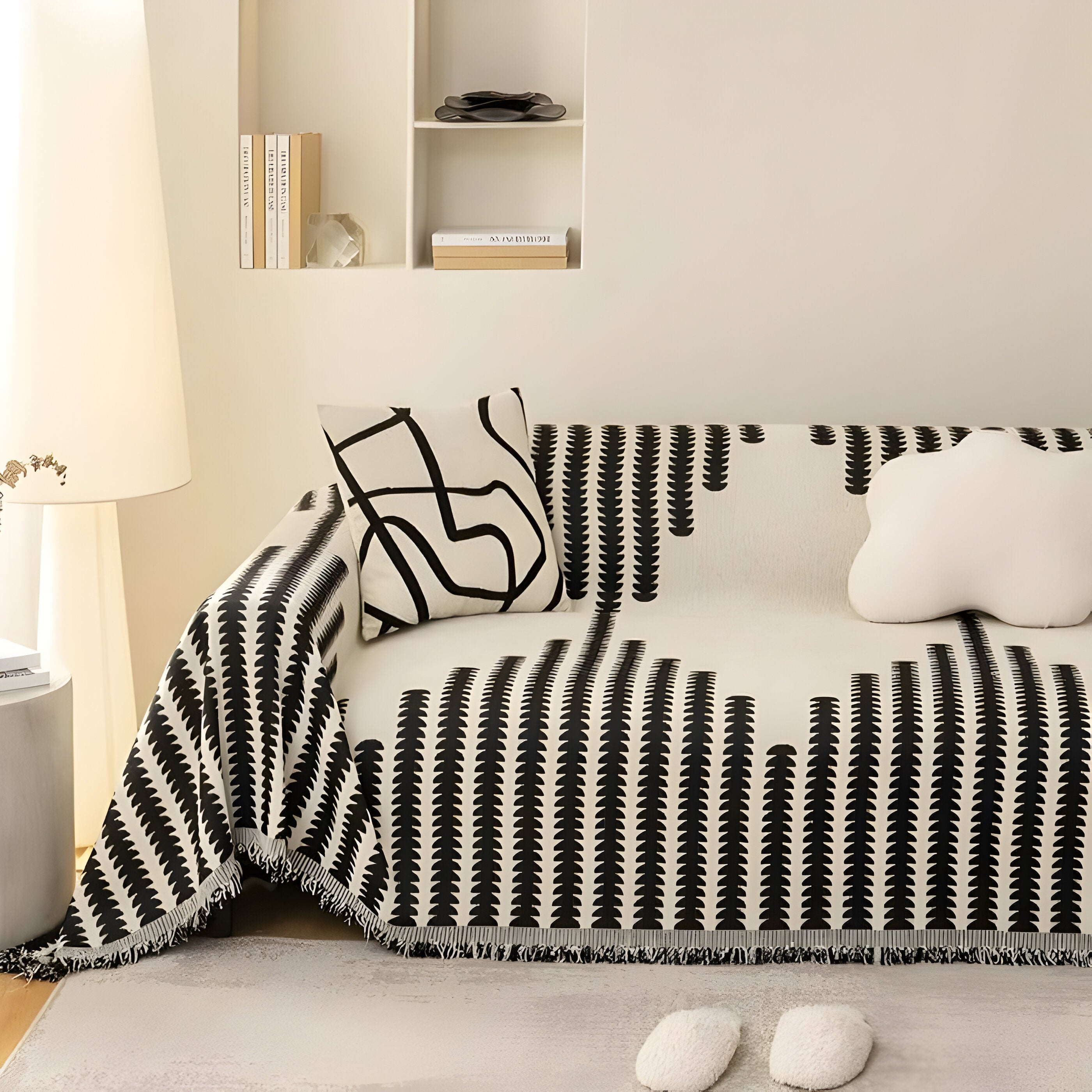 HomeHaven Cover - Doppelseitige Chenille-Stoff-Sofahusse