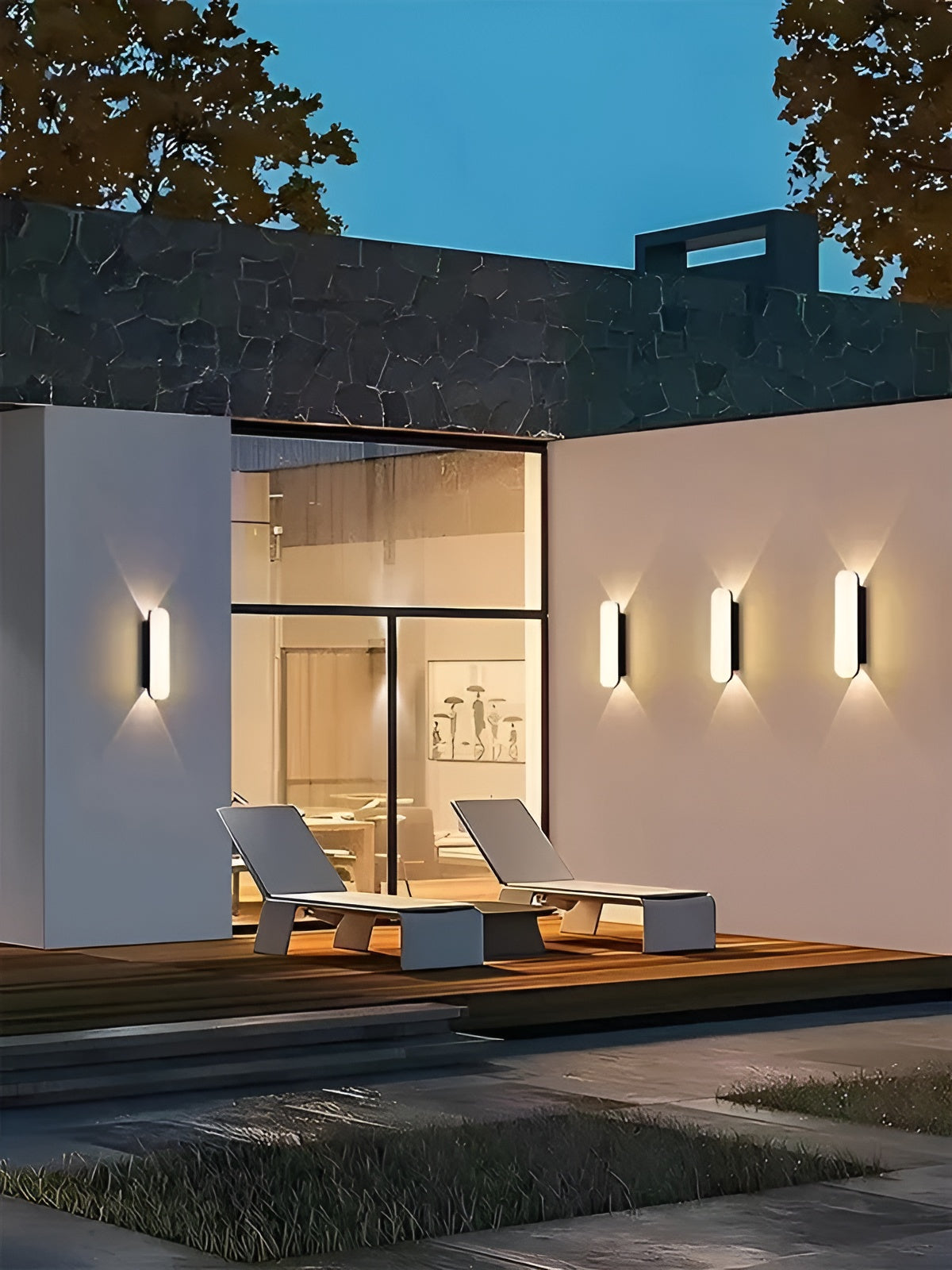 Außenwandleuchte aus Aluminium – Dimmbar | Skandinavisches Design für Außenbereich, Terrasse & Schlafzimme