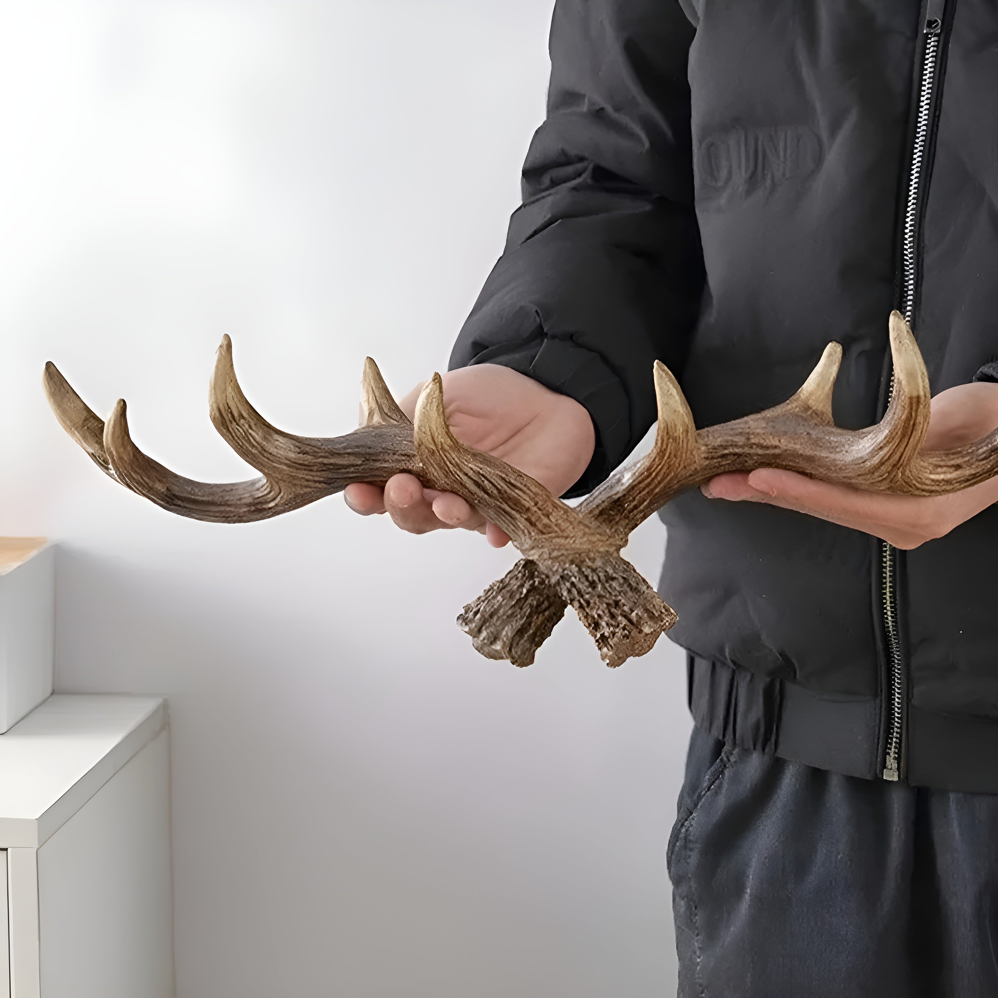 Geweih-Wandhaken – Retro-Design für Mäntel und Jacken | Dekorativer Garderobenhaken