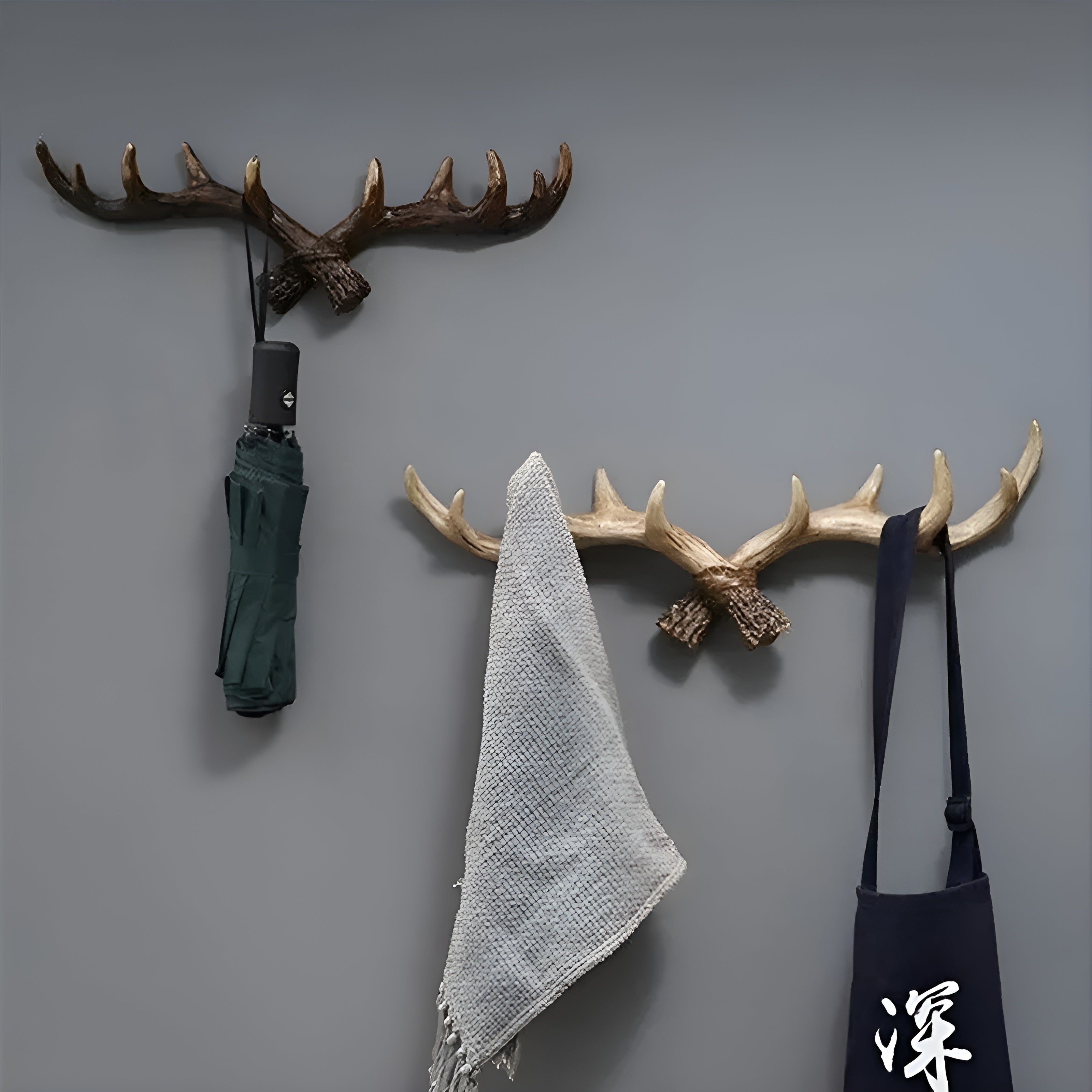 AntlerCharm Hook - Retro Geweih Wandhaken für Mäntel