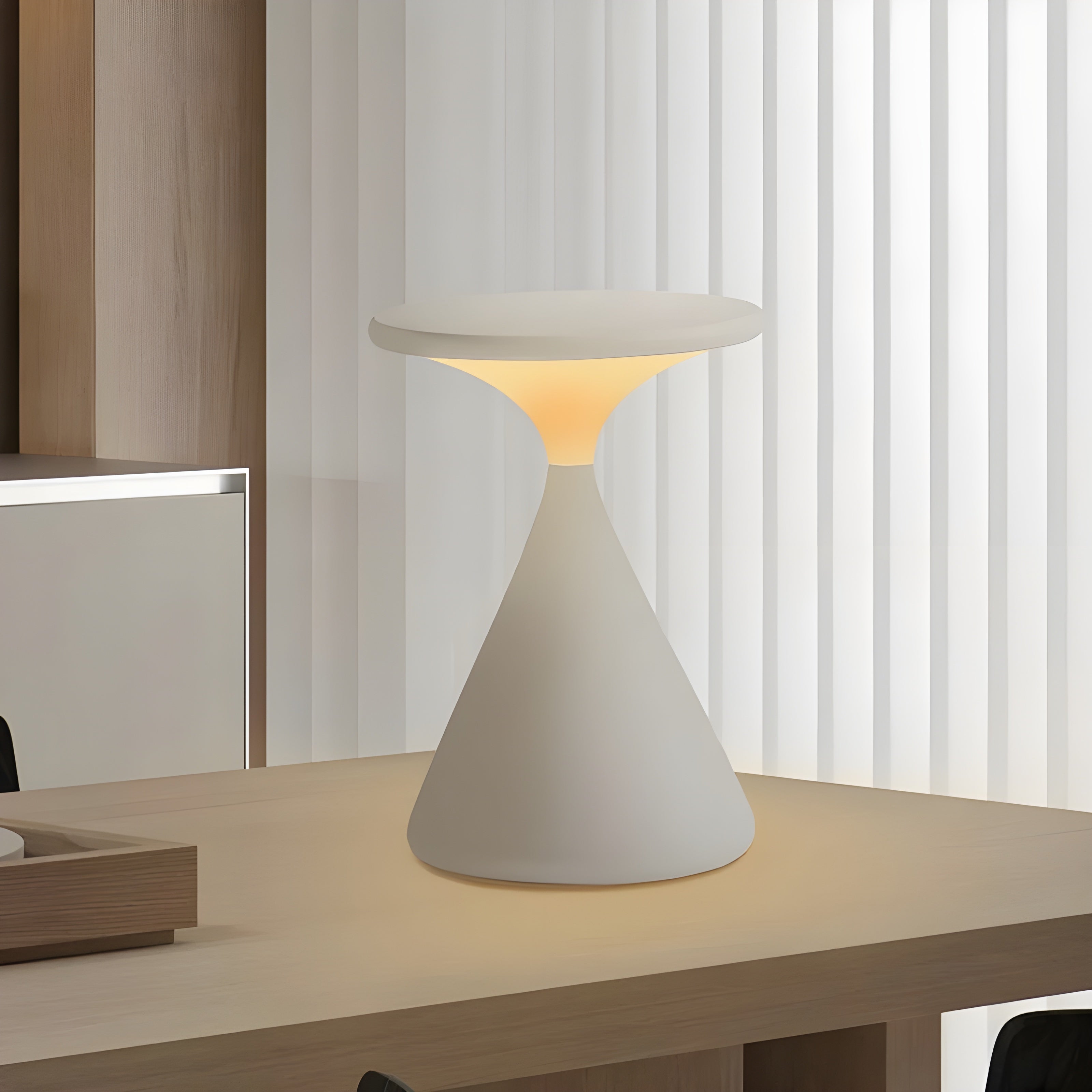 CalmGlow Lamp - Runde Touch-Dimm-Tischlampe