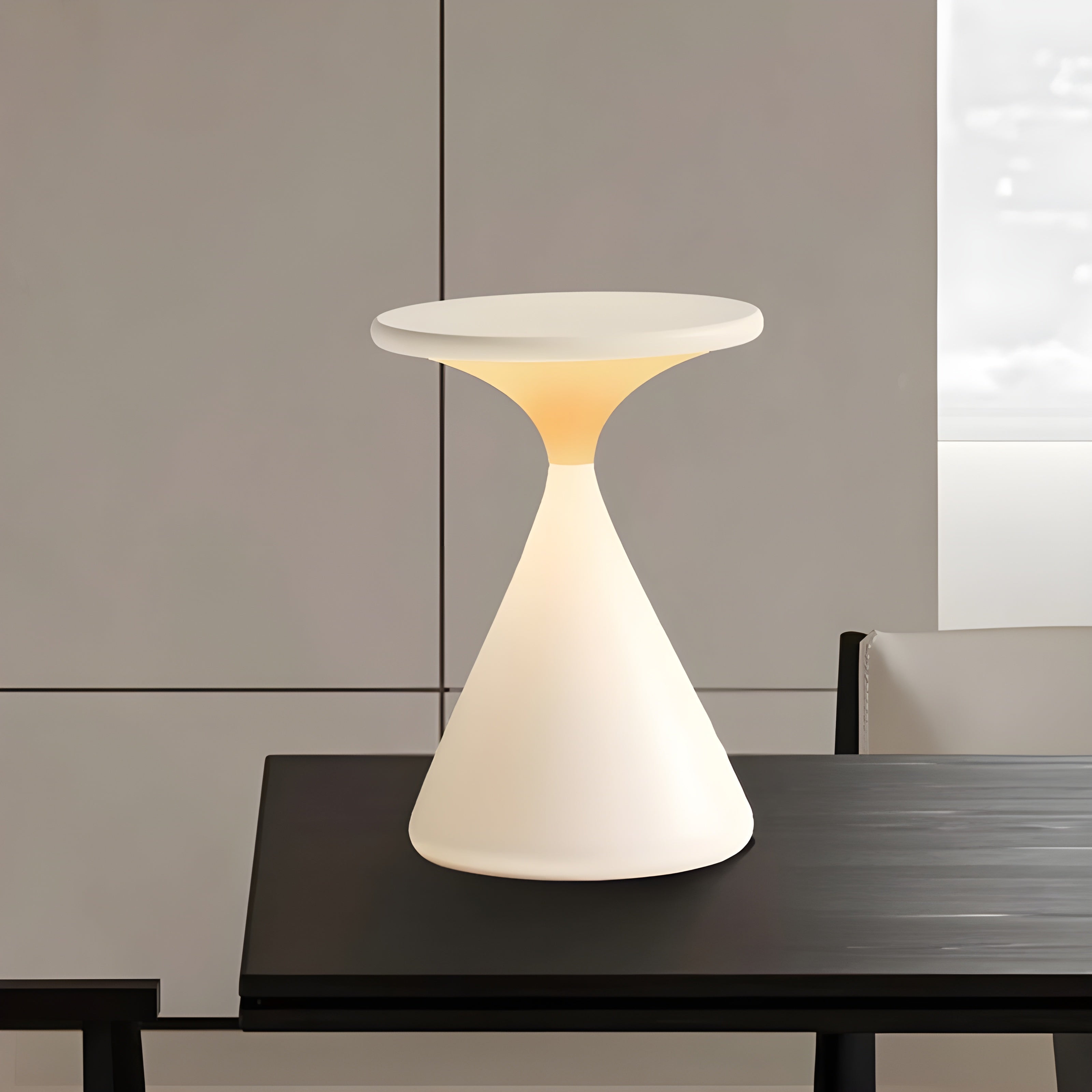 CalmGlow Lamp - Runde Touch-Dimm-Tischlampe
