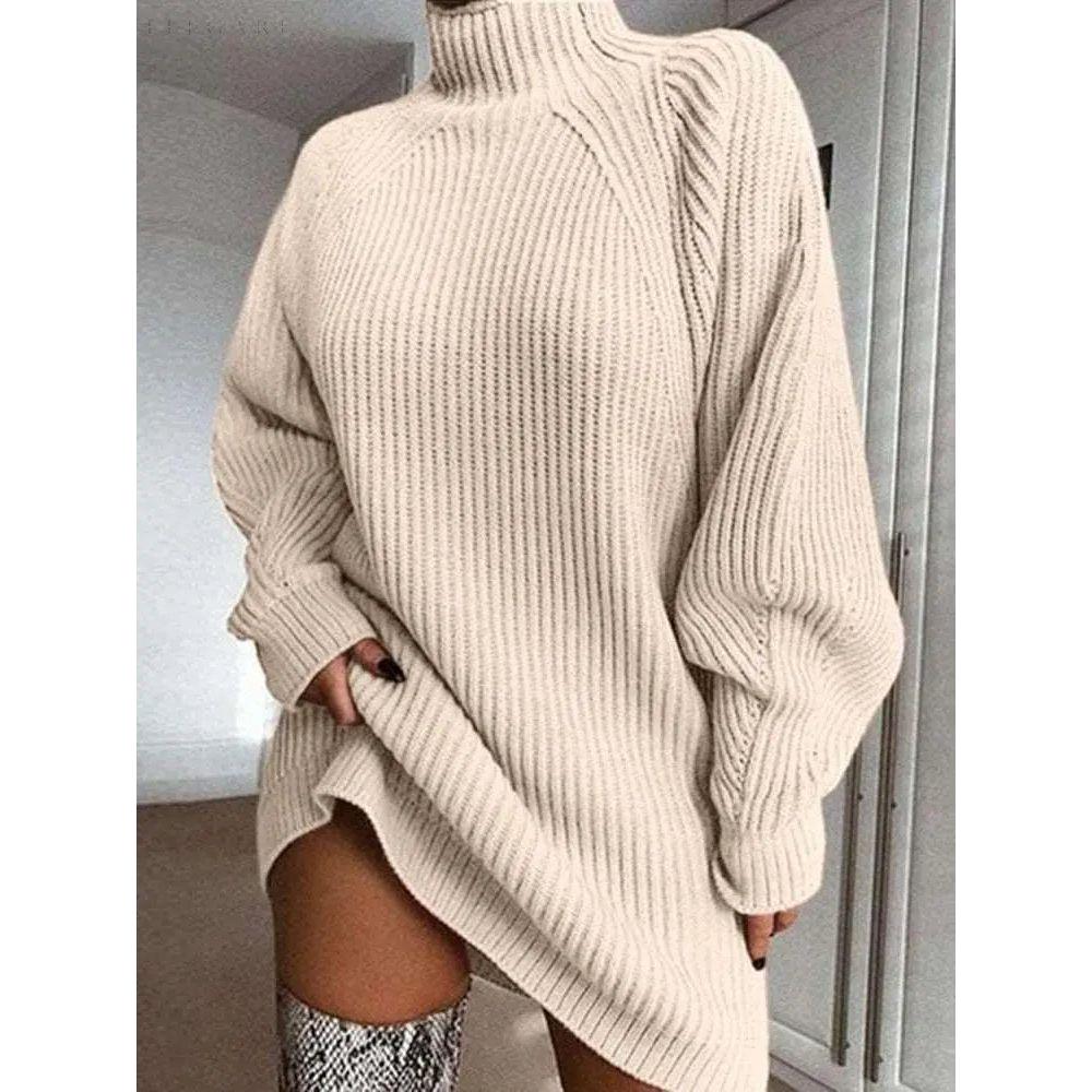 Annie Winter Kleid - Schön warm und bequem - Elegare - DEA061 - Beige-2XL