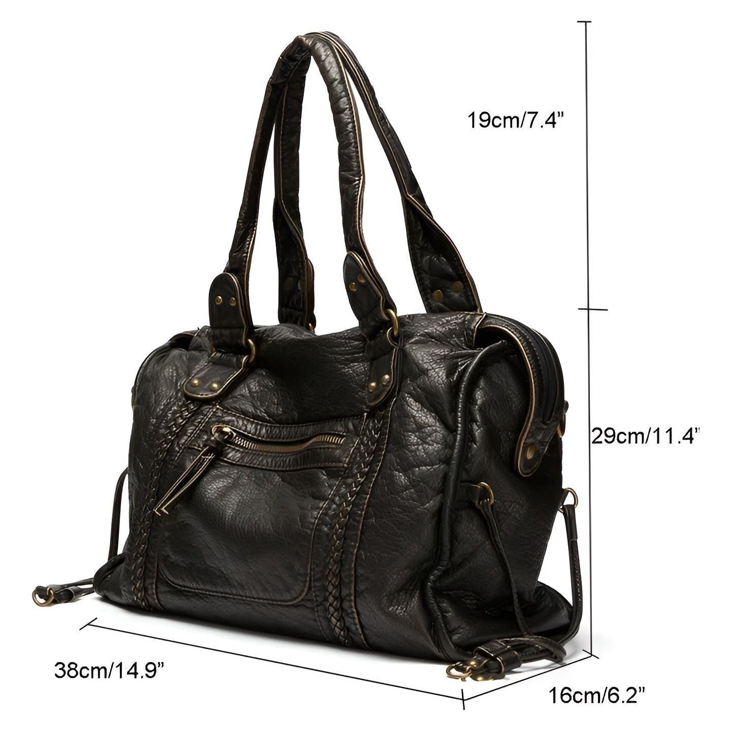 Gloria Bag - Luxus Echtleder Schultertasche Elegare