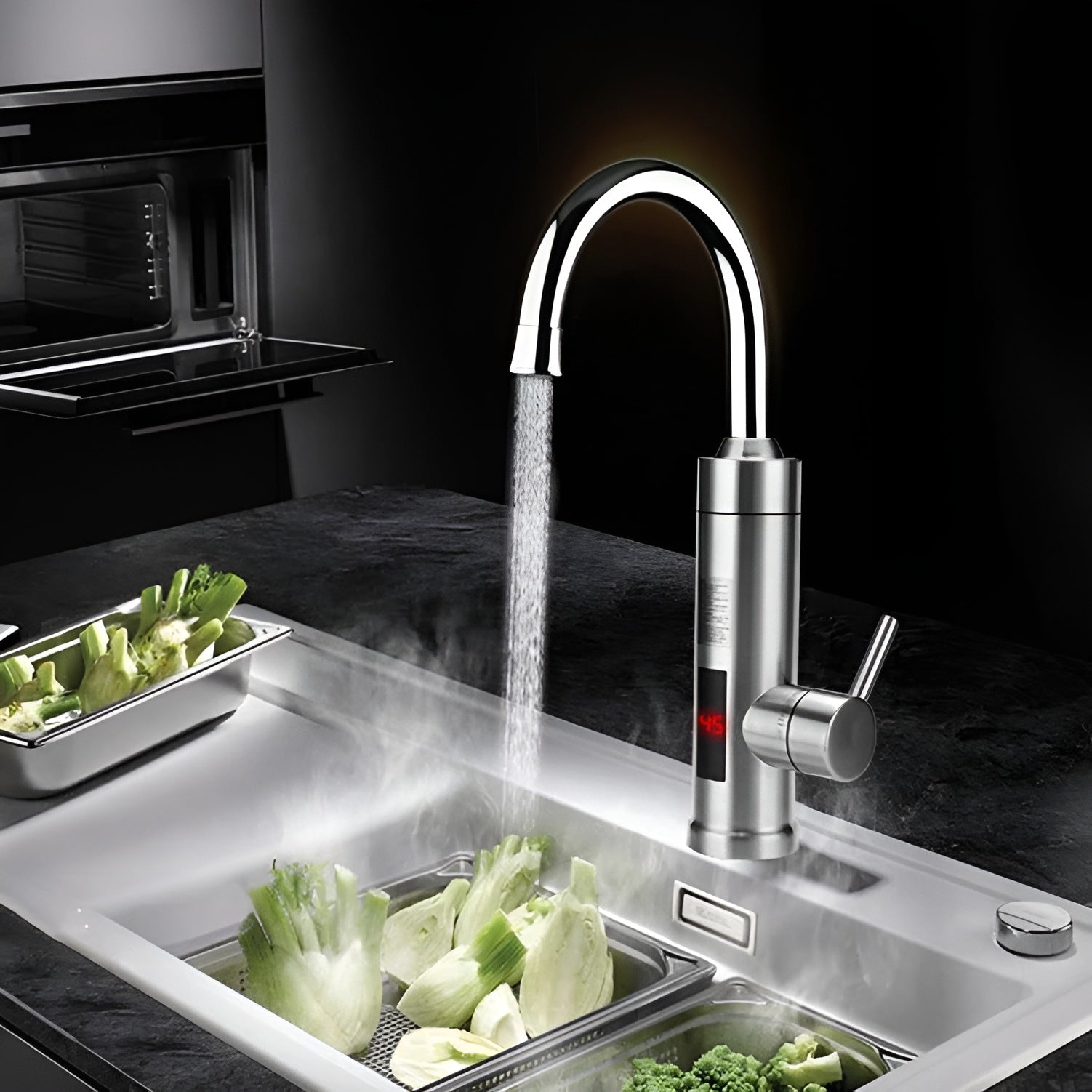 Berührungslose Küchenarmatur – Moderne und Hygienische Wasserhahnlösung | Ideal für Küche